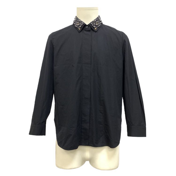Louis Vuitton Louis Vuitton Beaded Collar Button Up Shirt Size 40 Size S / US 4 / IT 40 - 1 Thumbnail