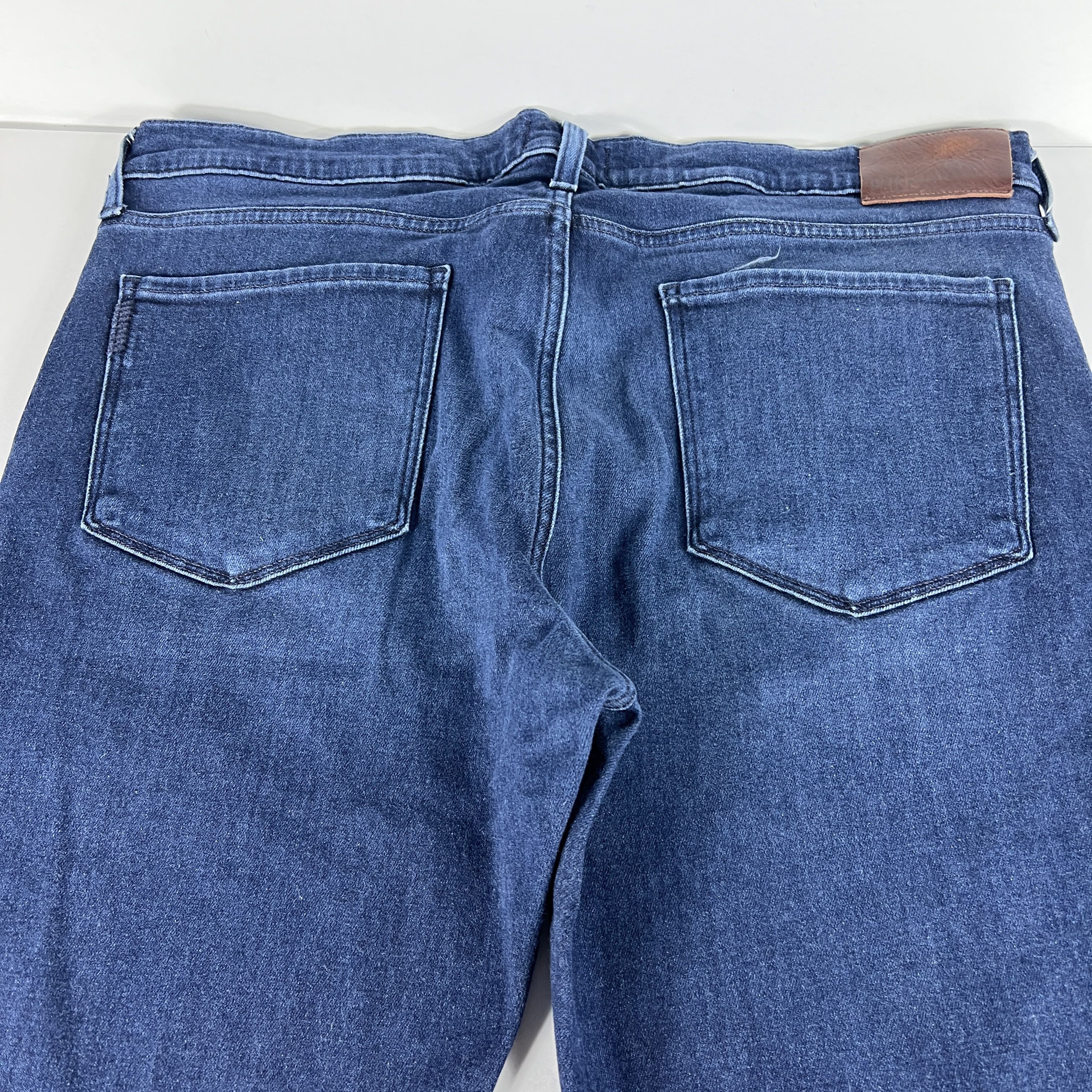 Paige Paige Jeans Lennox Slim Straight Blue Stretch Denim Size US 39 - 10 Thumbnail