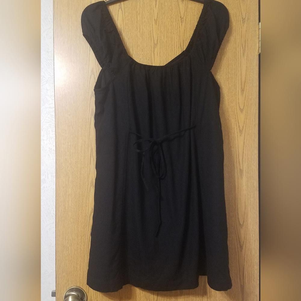 Designer American Eagle Chic Black Button-Down Dress Size Medium Size M / US 6-8 / IT 42-44 - 2 Thumbnail