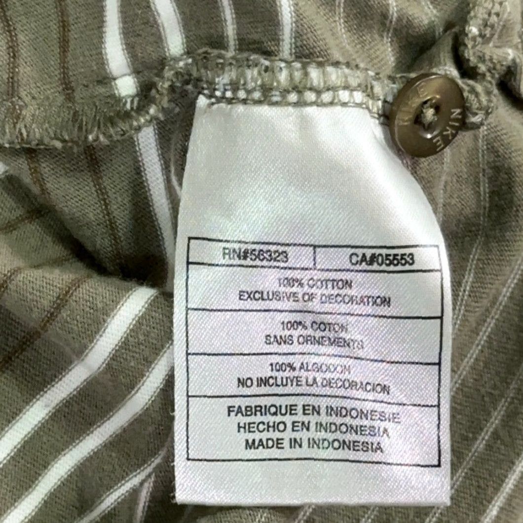 Nike Nike Polo Shirt Adult XL Brown White Striped Swoosh Y2K Size US XL / EU 56 / 4 - 7 Thumbnail