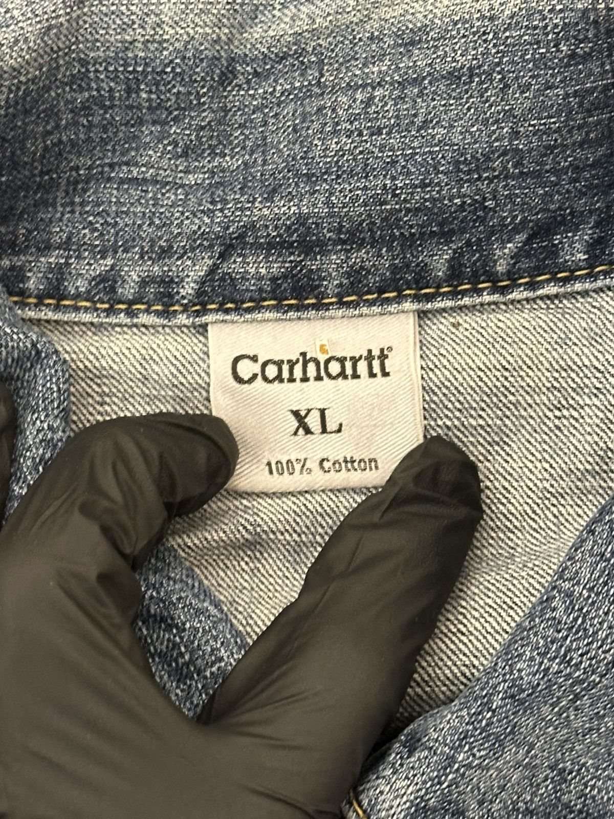 Carhartt vintage 90s Carhartt denim trucker jacket. Size US XL / EU 56 / 4 - 11 Thumbnail