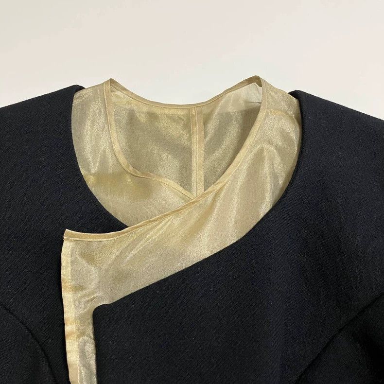 Comme des Garcons Comme Des Garcons Black Retro Gold Split Lined Design Jack Size M / US 6-8 / IT 42-44 - 7 Thumbnail