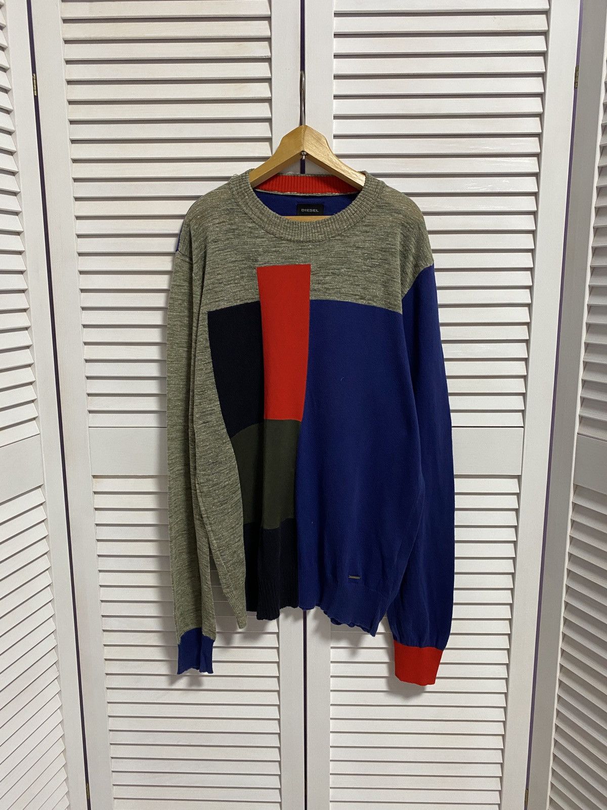 Diesel 😍 Vintage Sweater Diesel Italy Design Knit OldMoney Size US L / EU 52-54 / 3 - 1 Thumbnail