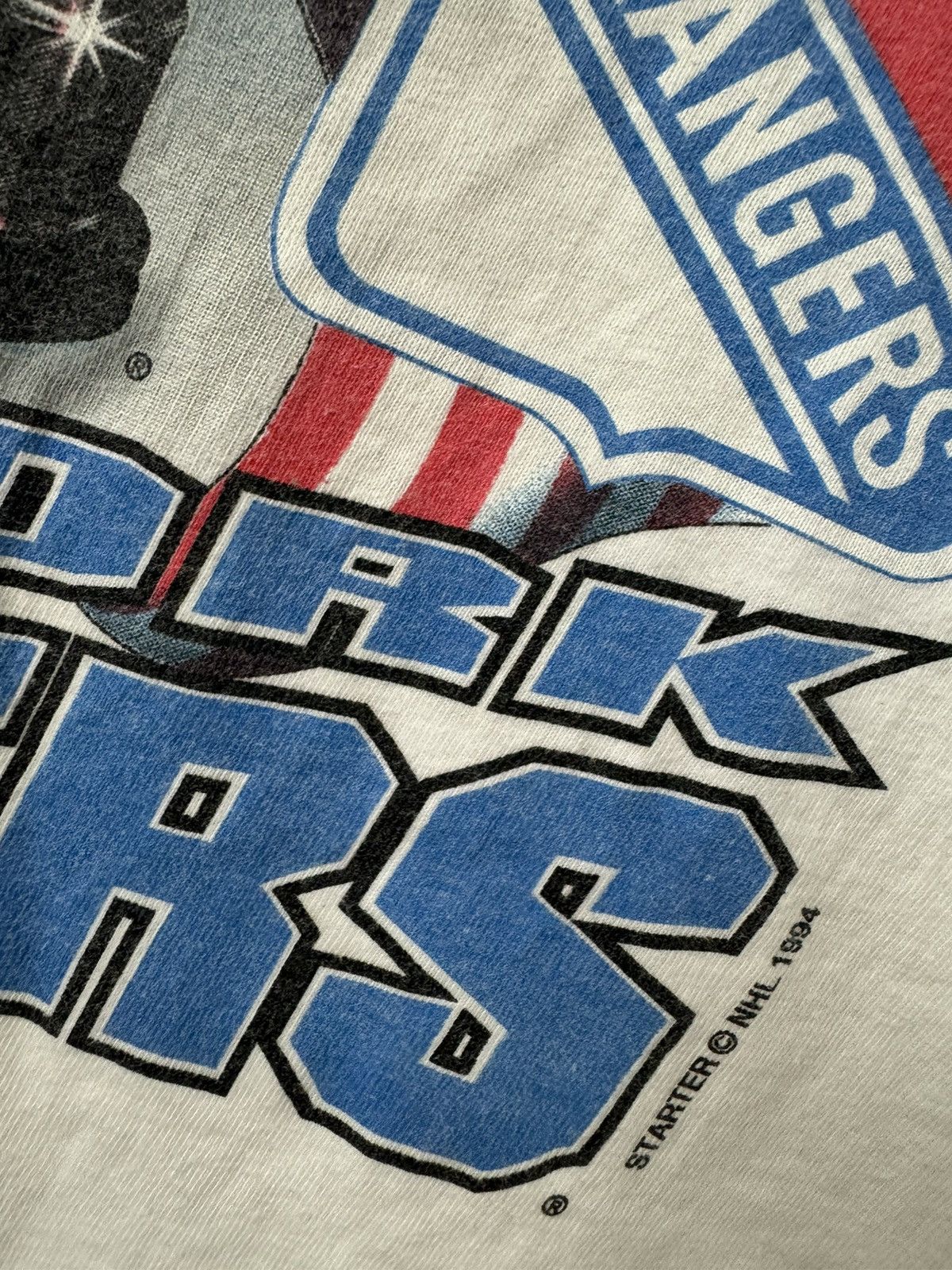 Starter 90s 1994 Vintage New York Rangers Stanley Cup Champions Tee Size US XL / EU 56 / 4 - 5 Thumbnail