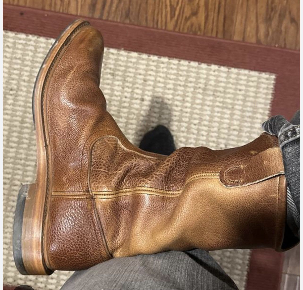 Allen Edmonds Dallas mens brown boots 9.5 new made in USA