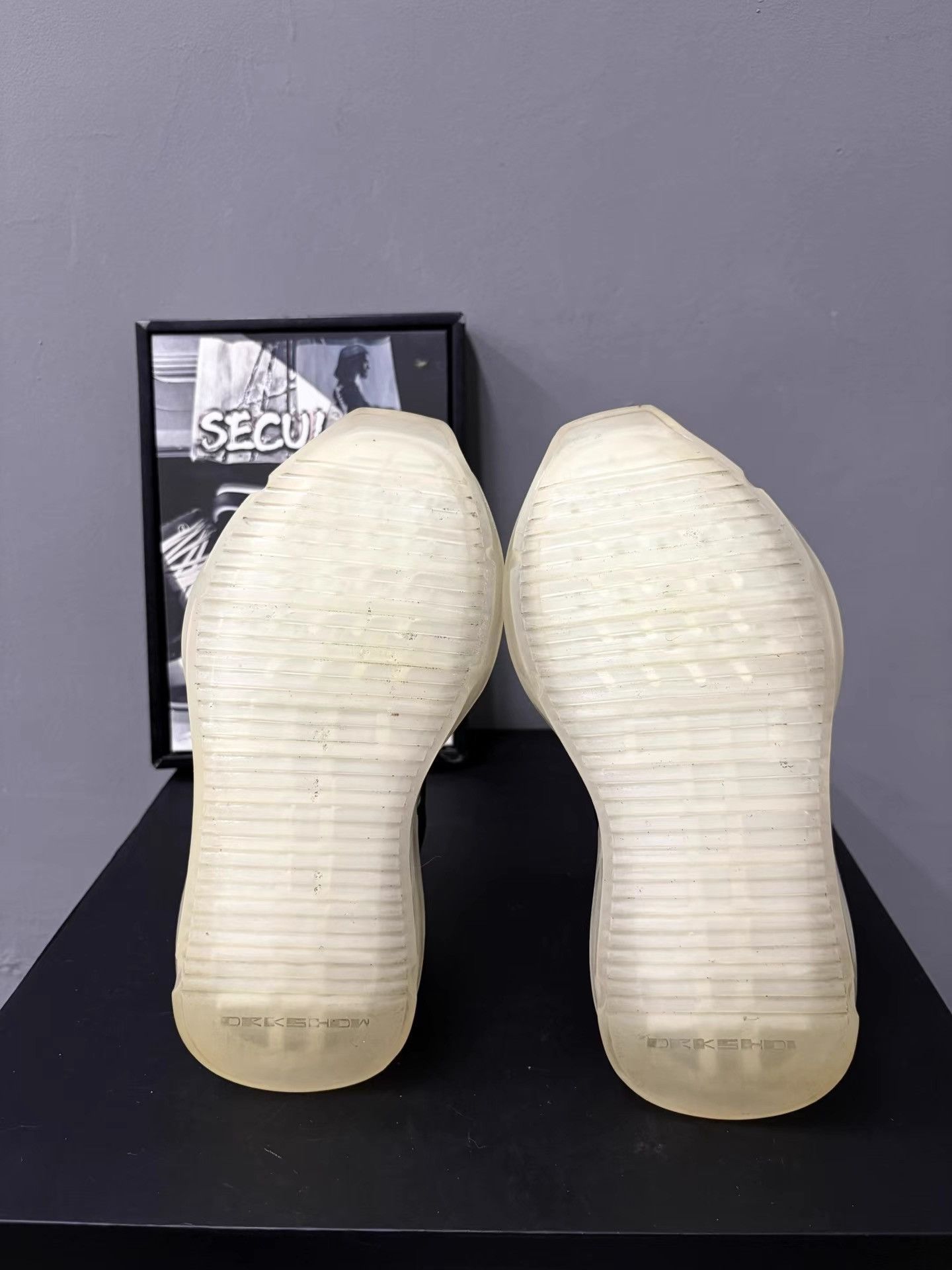 Rick Owens Rick Owens Satin Black White Crystal Sole Ramones K34 Size US 6 / IT 36 - 8 Thumbnail