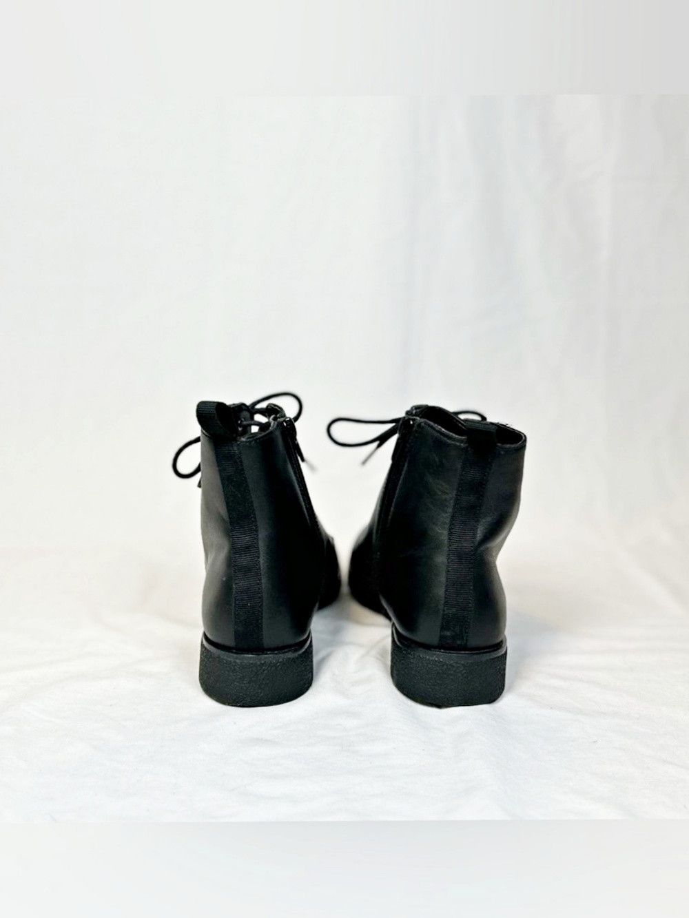 Clarks Clarks Womens Black Leather Zip Booties Lace Up Ankle Boots Size US 7.5 / IT 37.5 - 5 Thumbnail