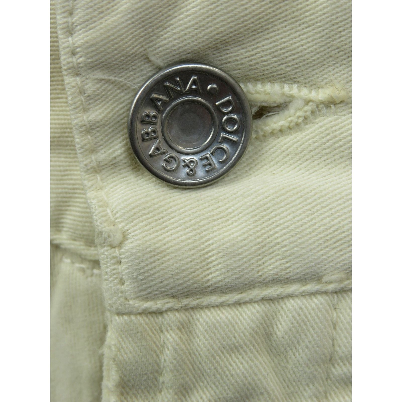 Dolce & Gabbana DOLCE GABBANA STRAIGHT LEG BEIGE COTTON PANTS JEANS S ITALY Size 30" / US 8 / IT 44 - 11 Thumbnail
