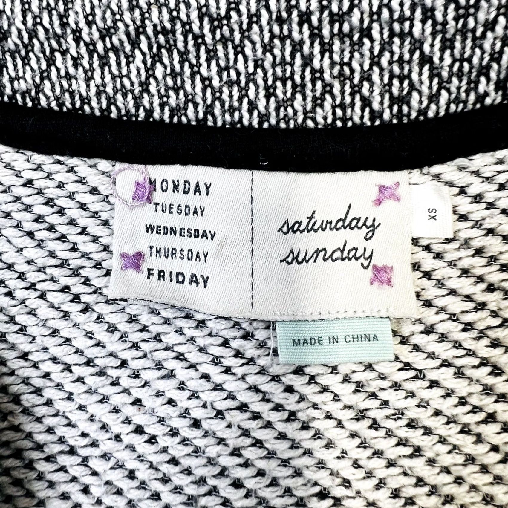 Vintage VINTAGE Anthropologie Milica Blazer Gray Knit Mid-Length Jacket XS Women Regular Size Gray Milica Blazer Anthropologie Saturday Sunday Knit Jacket Size XS / US 0-2 / IT 36-38 - 4 Thumbnail
