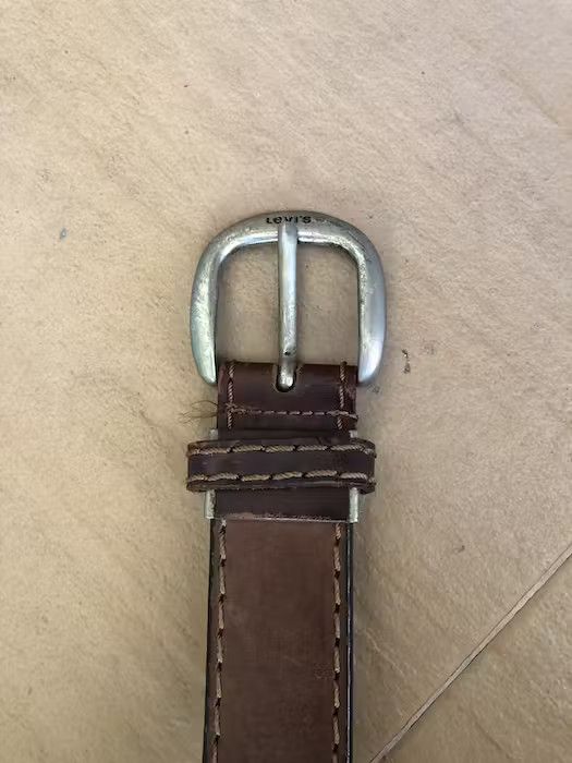 Leather × Levi's Vintage Levi’s Leather Buckle Belt Size ONE SIZE - 3 Thumbnail