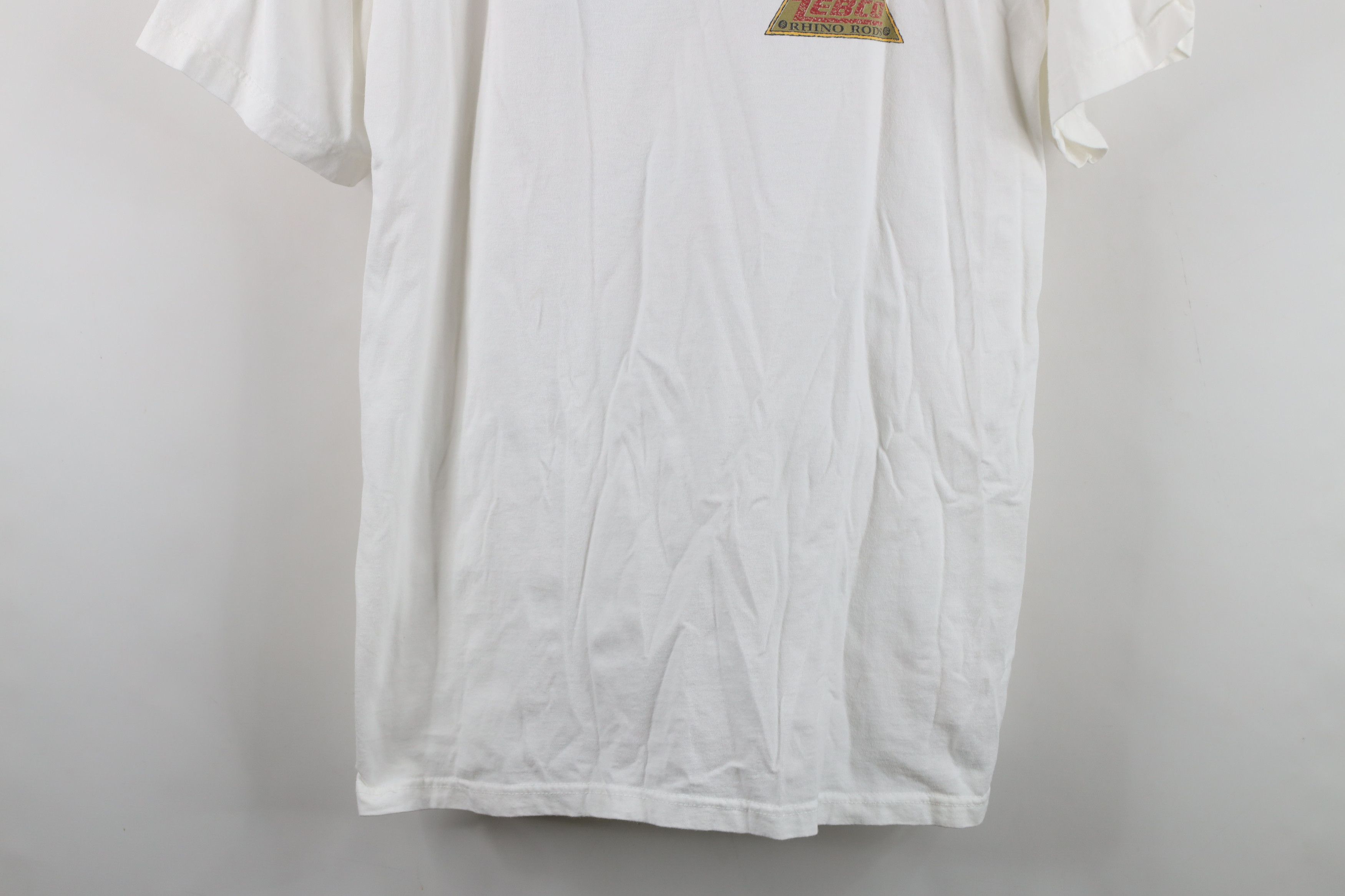 Vintage Vintage 90s Zebco Rhino Rods Fishing Short Sleeve T-Shirt Size US L / EU 52-54 / 3 - 3 Thumbnail