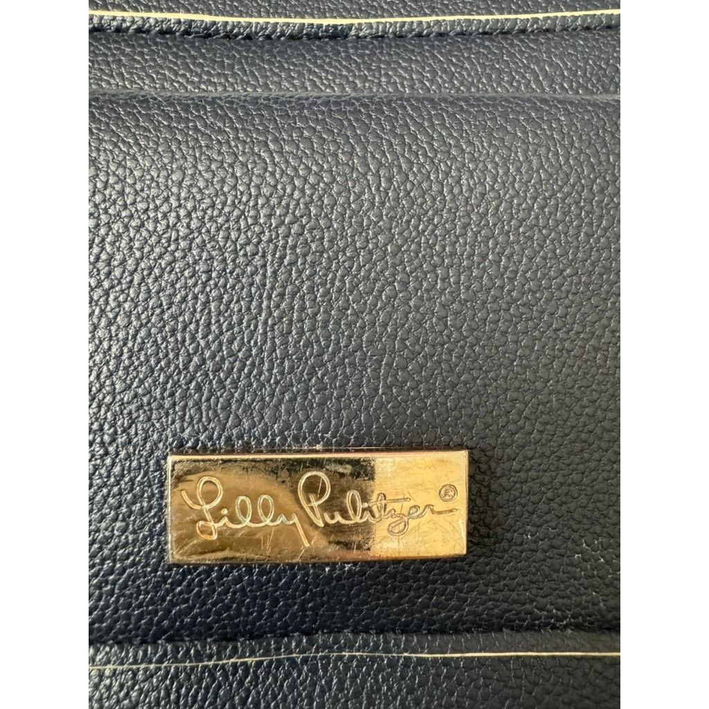 Lilly Pulitzer Lilly Pulitzer Lilias Crossbody Bag Navy Blue Purse Size ONE SIZE - 2 Thumbnail