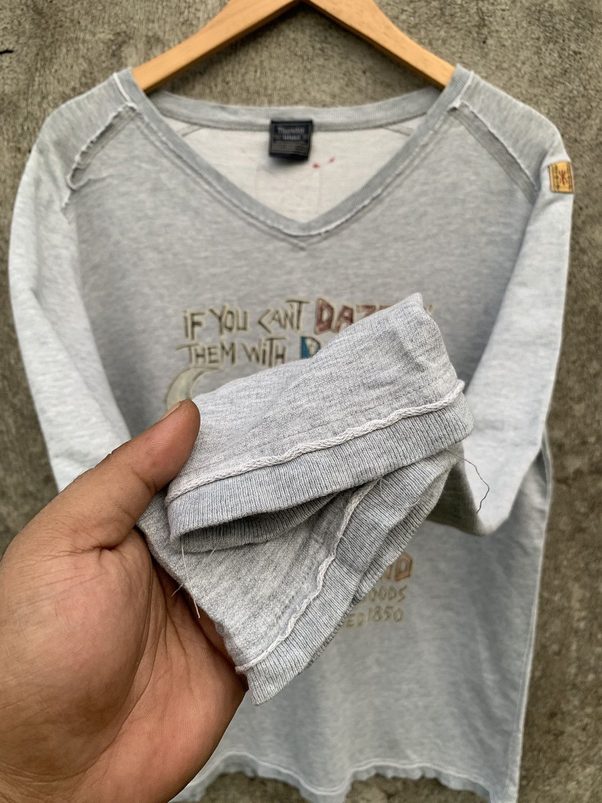 14th Addiction × Beauty Beast × KMRii Japanese brand Thursday island distressed detail longsleeve Size US M / EU 48-50 / 2 - 6 Thumbnail
