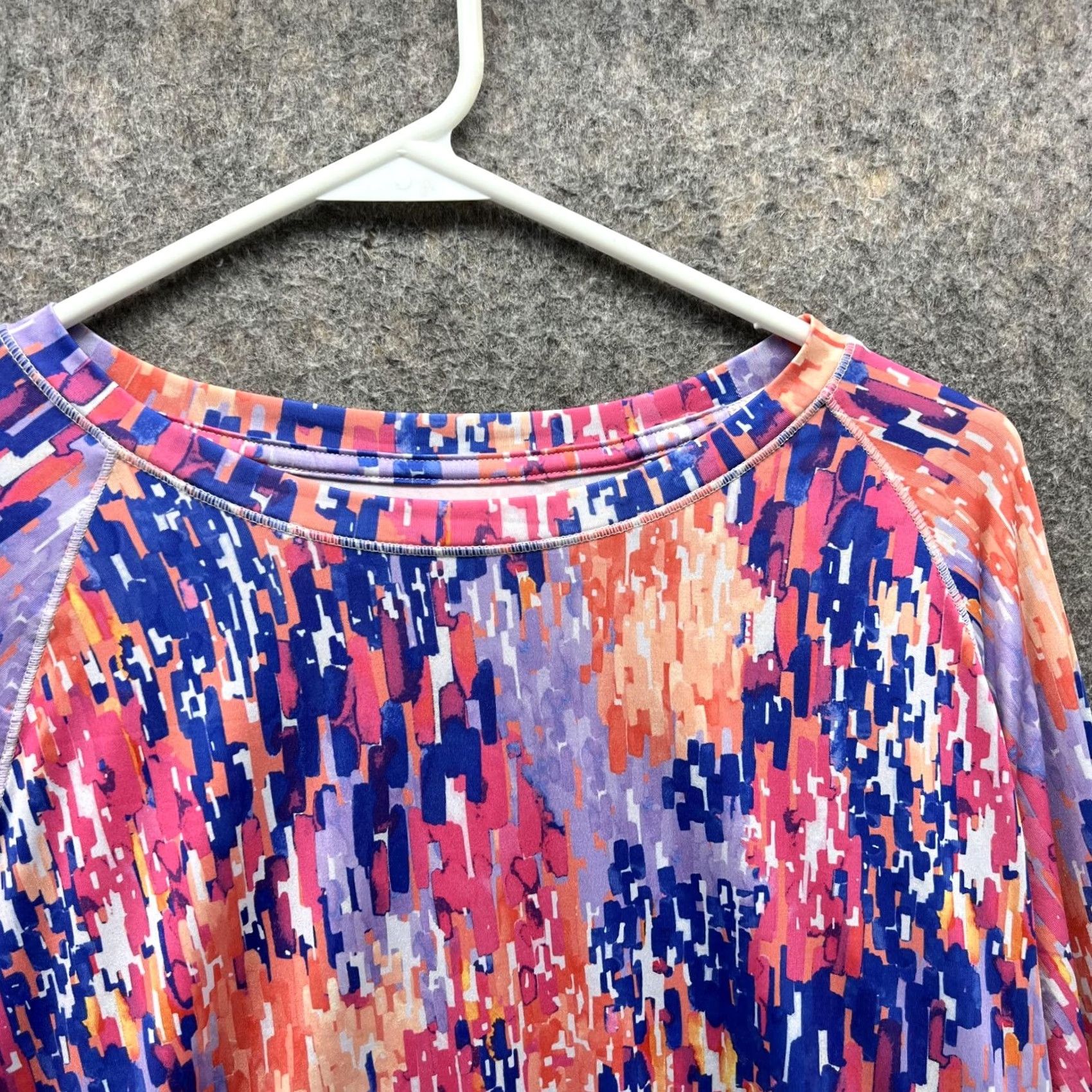 Vintage Reel Legends Shirt Women Large Blue Crewneck Geometric All Seasons Casual Long Sleeve T-Shirt Plastic? Size L / US 10 / IT 46 - 4 Thumbnail