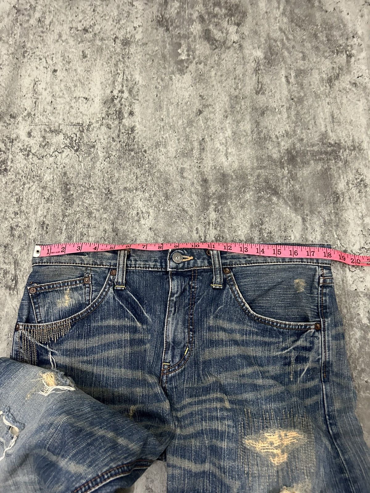 Edwin Vintage Edwin Japan Distressed Jeans Size US 36 / EU 52 - 22 Thumbnail