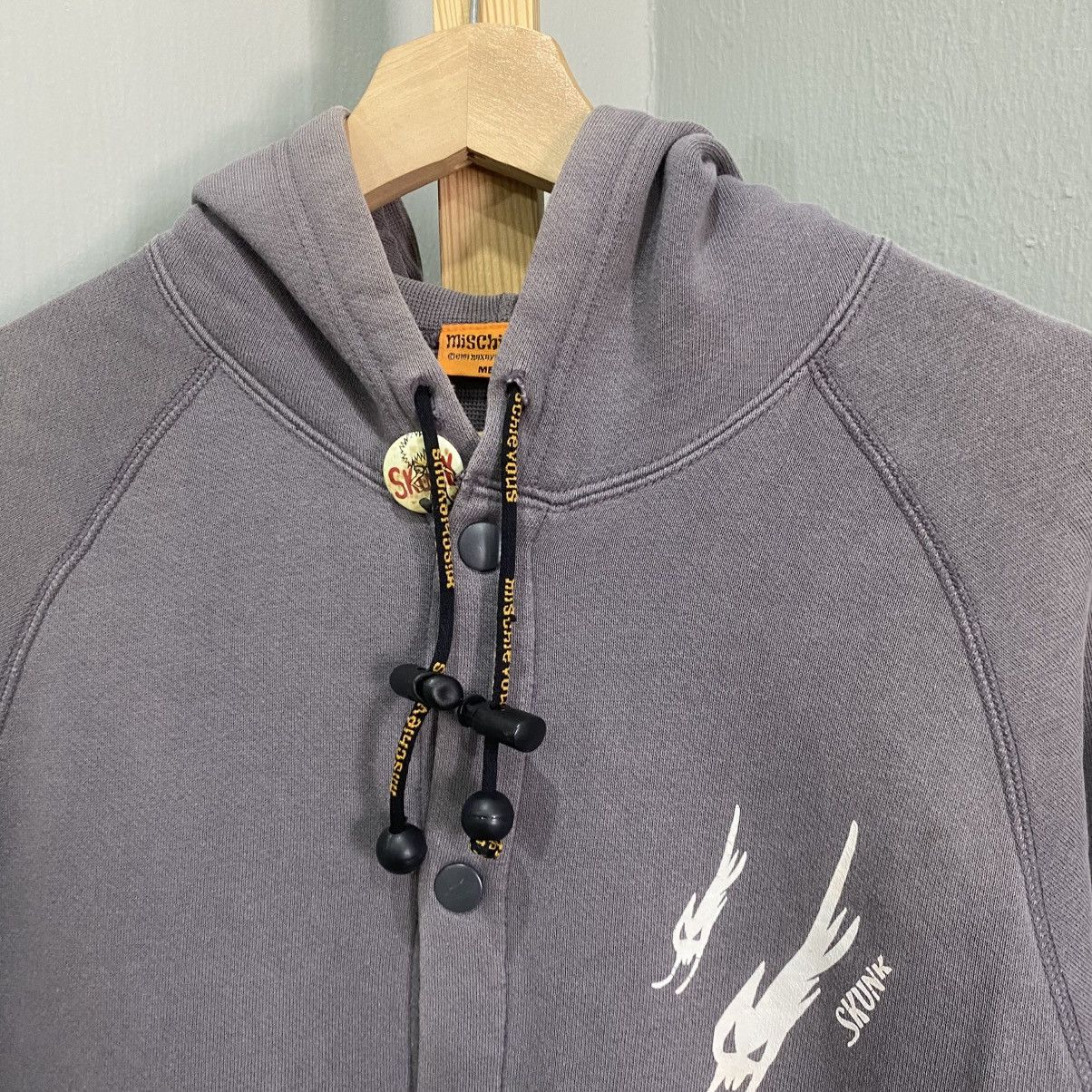 Beauty Beast Vintage Mischievous Blue Rabbit Graphic Punk Pullover Hoodie Size US M / EU 48-50 / 2 - 8 Thumbnail