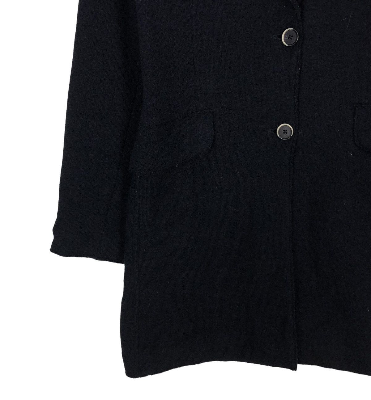 Barena 🔥RICH BLACK - WOOL LONG JACKET BARENA NEPENTHES CO LTD Size US S / EU 44-46 / 1 - 6 Thumbnail