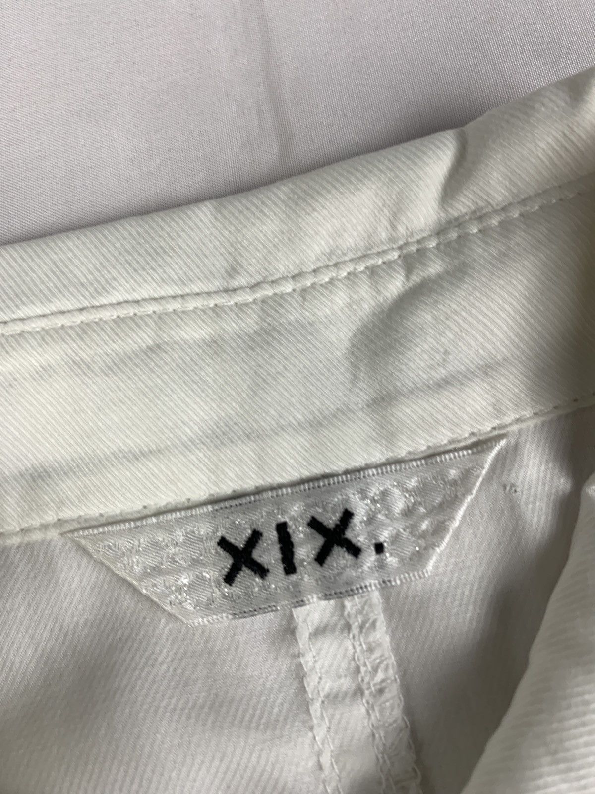 Japanese Brand XIX White Grunge Poem Graphic Blousy Dress Size S / US 4 / IT 40 - 8 Thumbnail