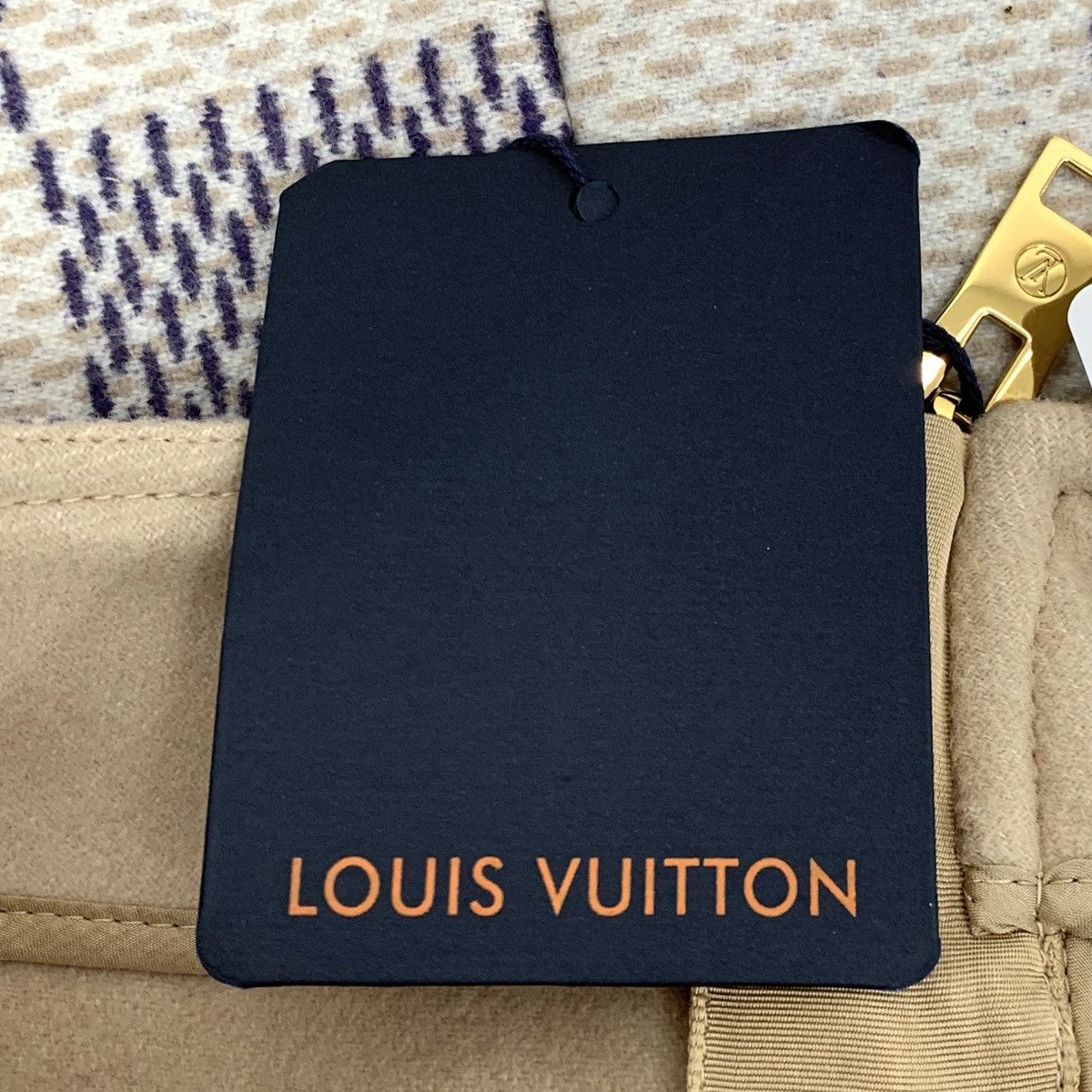 Louis Vuitton Louis Vuitton Damier Wool Casual Denim Mini Skirt K26WX Size 25" / US 0 / IT 36 - 9 Thumbnail