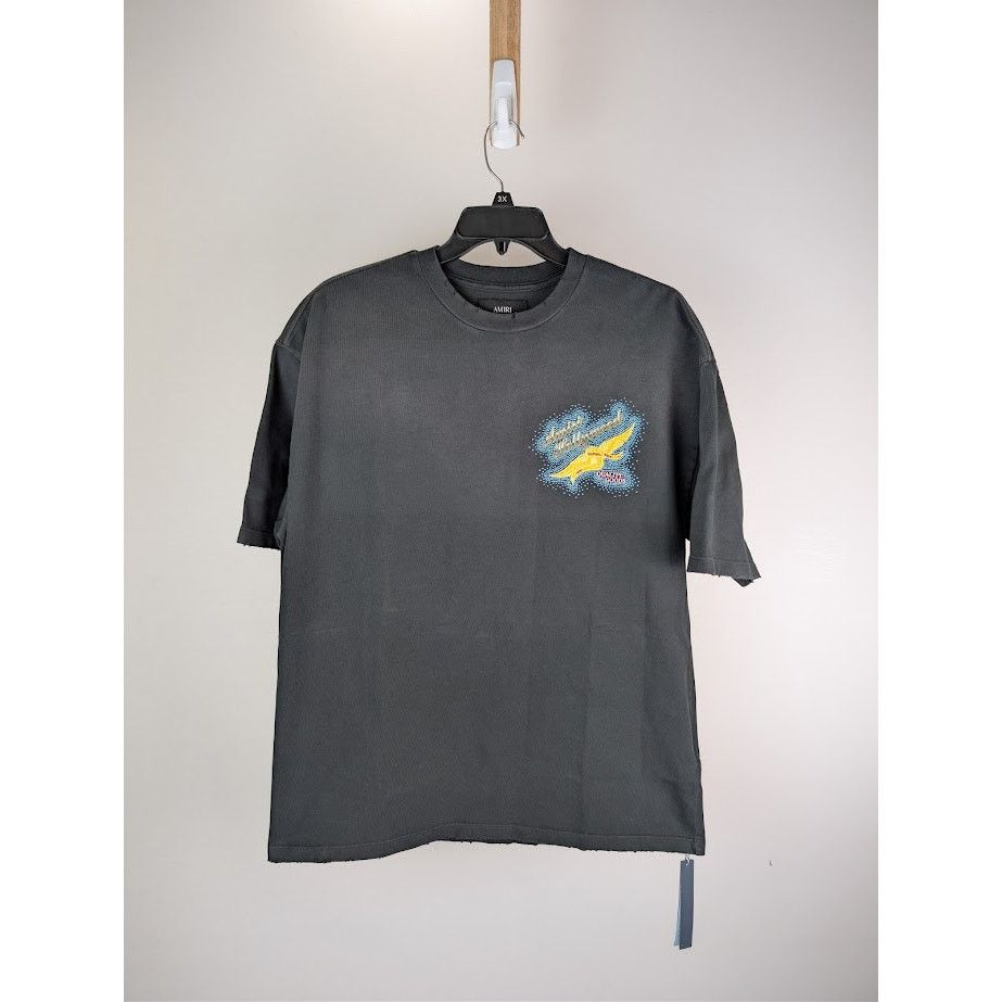 Amiri o1rshd1 Short Sleeve T-Shirt in Black Size US M / EU 48-50 / 2 - 1 Thumbnail