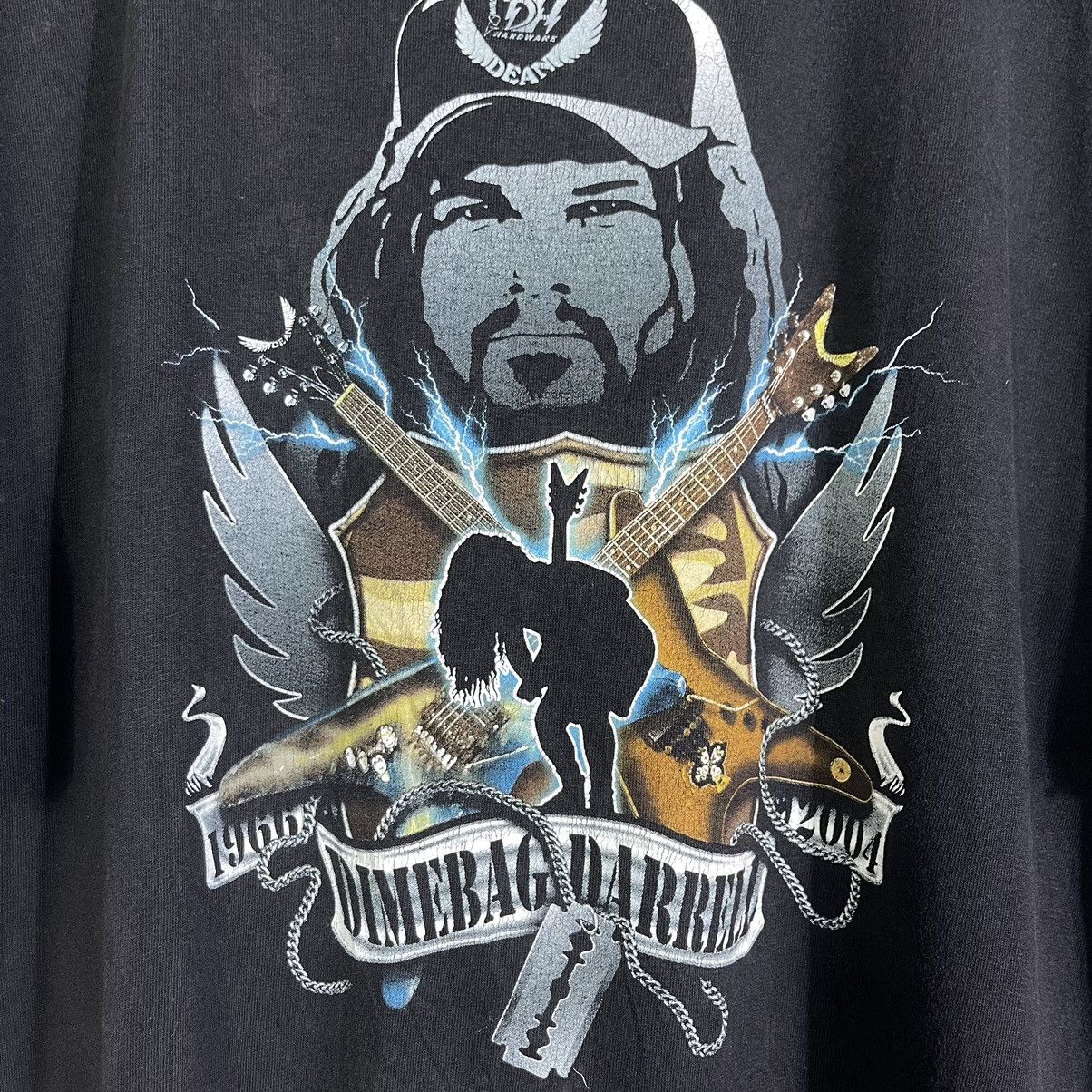 Band Tees Vintage Y2K Dimebag Darrel Pantera Metal Tshirt Size US XL / EU 56 / 4 - 5 Thumbnail