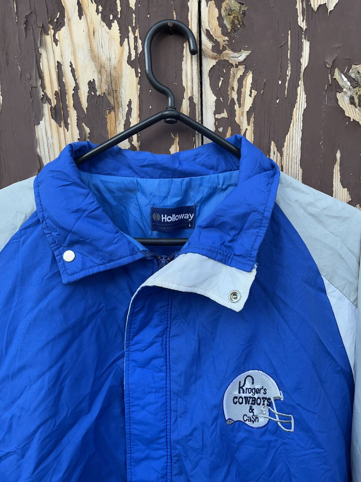 NFL × Vintage Vintage Kroger’s Cowboys & Cash NFL Windbreaker Jacket Size US L / EU 52-54 / 3 - 3 Thumbnail