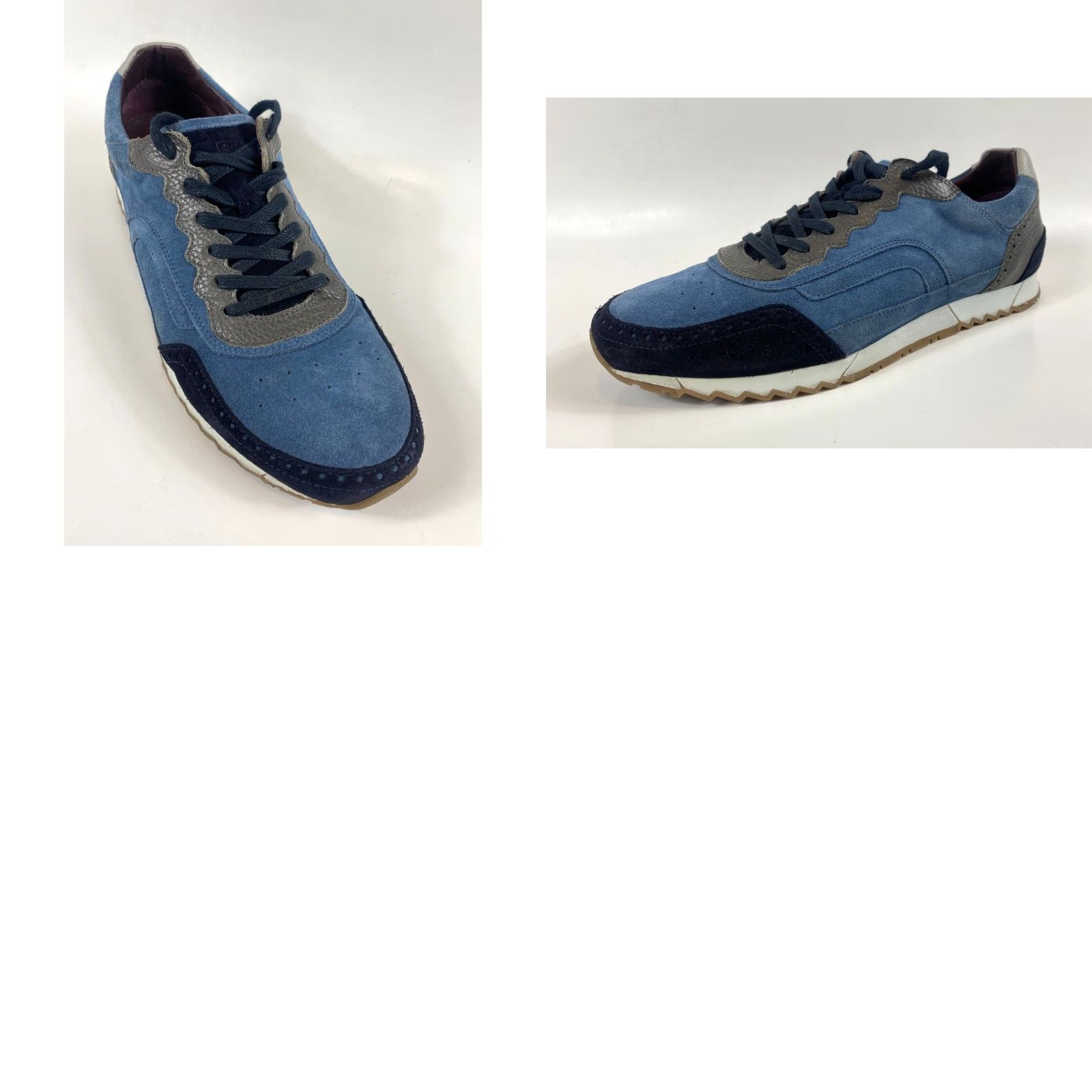 Noah Noah Waxman Men’s Greenwich Navy Low-Top Suede Sneakers 9.5 Navy Sneakers Mens Size 9.5 Suede Leather Pebbled Rubber Sole Casual Shoes Size US 10 / EU 43 - 10 Thumbnail