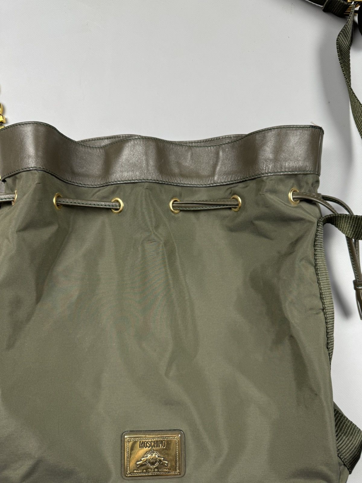 Moschino Moschino Vintage Bucket Redwall Nylon Green Bag Size ONE SIZE - 5 Thumbnail
