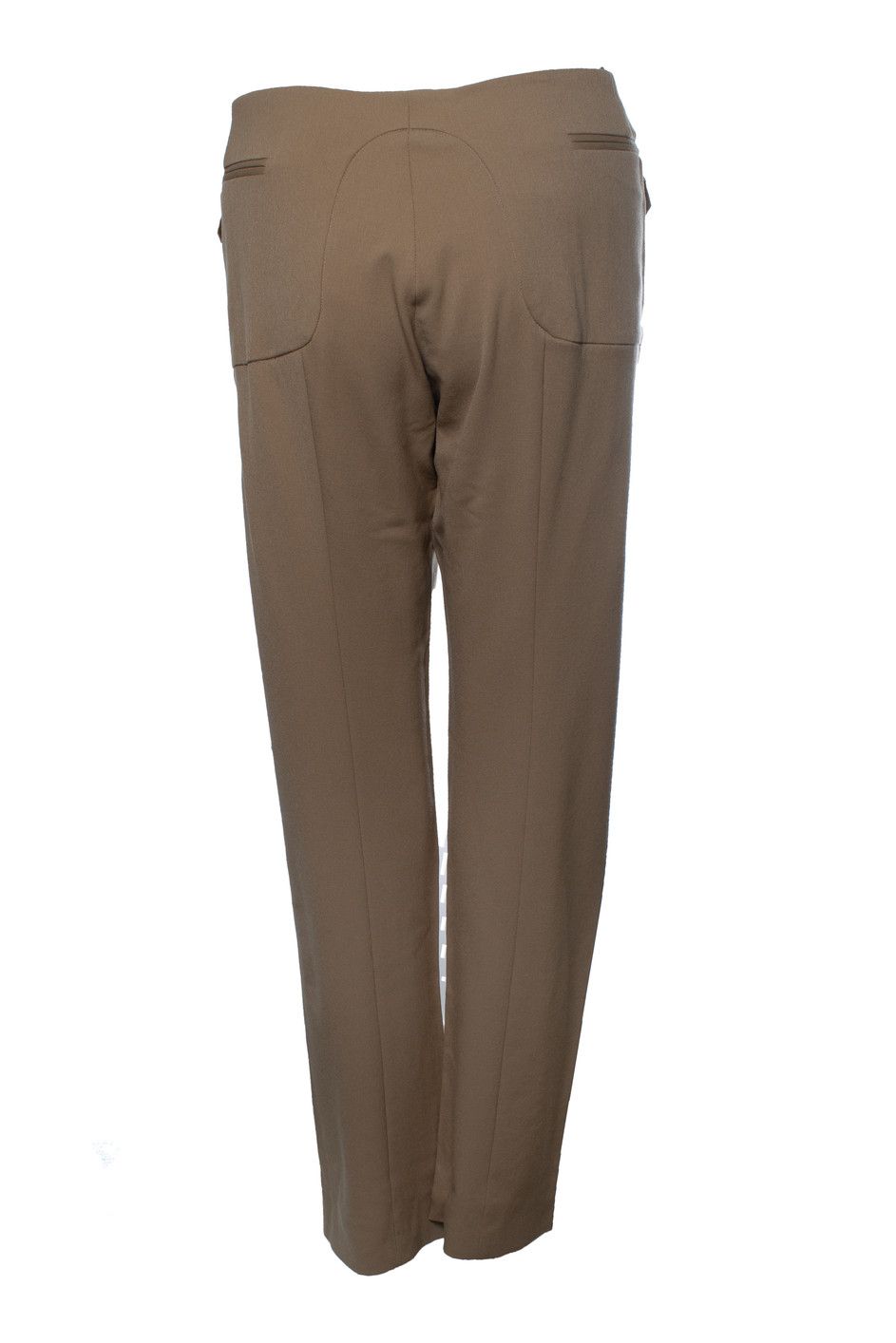 Prada Prada, brown pantalon with leather velcro closure Size 32" / US 10 / IT 46 - 3 Thumbnail
