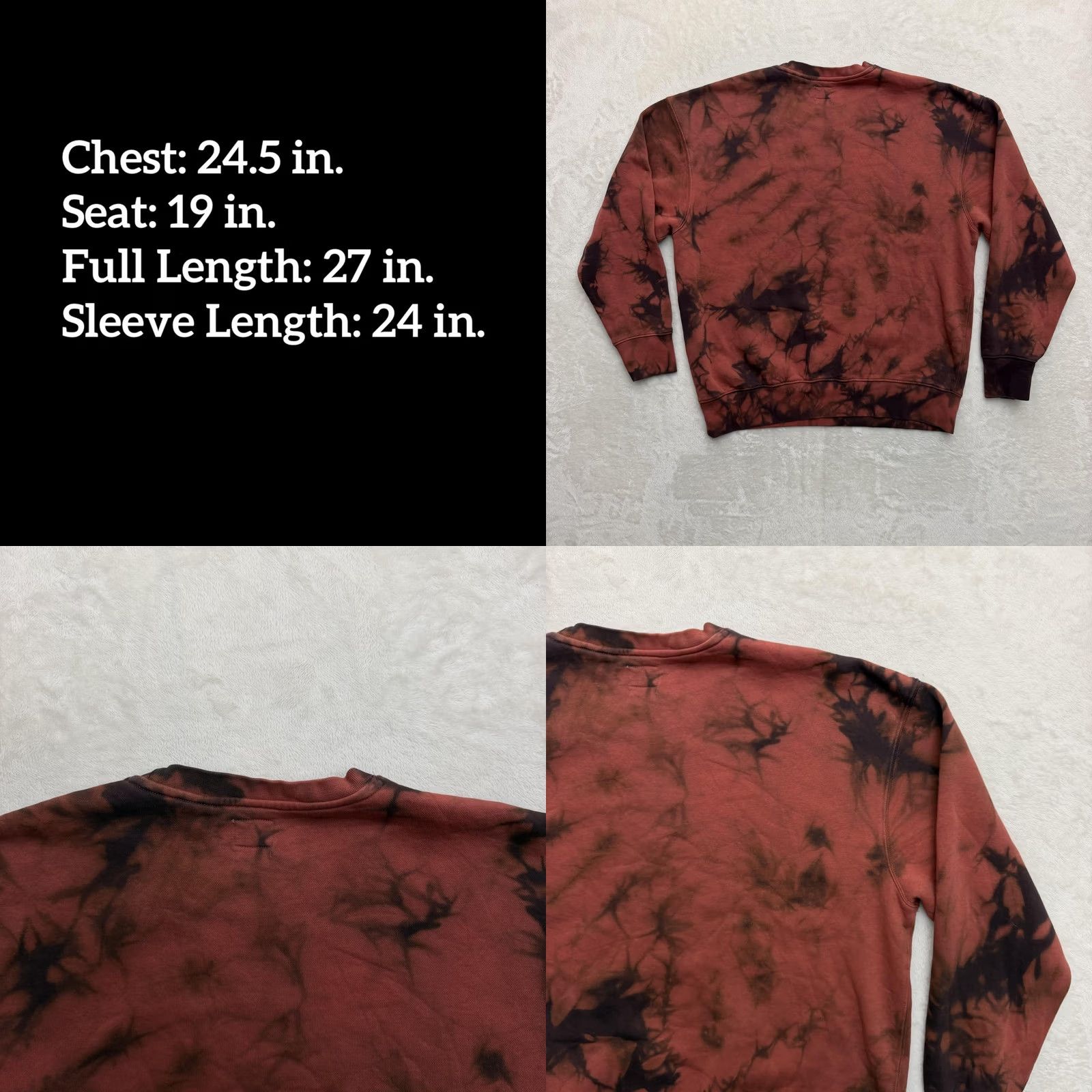 Levi's Levi's Sweatshirt Mens M Multicolor Tie Dye Fleece Pullover Logo Crewneck - Graphic Print, All Seasons, Long Sleeve, Cotton, Regular Fit Size US M / EU 48-50 / 2 - 8 Thumbnail