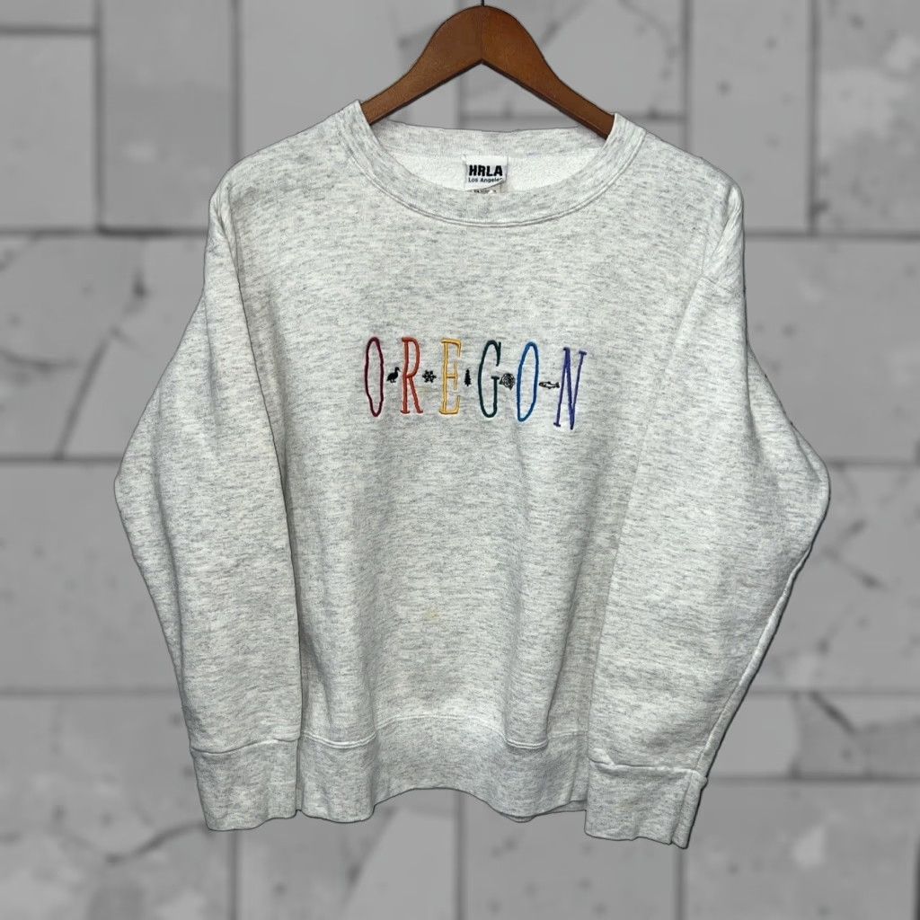 Vintage VINTAGE HRLA Oregon Pullover Sweatshirt Womens Size M White Fashion Activewear Womens Sweatshirt M Oregon Pullover HRLA White VTG Size M / US 6-8 / IT 42-44 - 1 Thumbnail