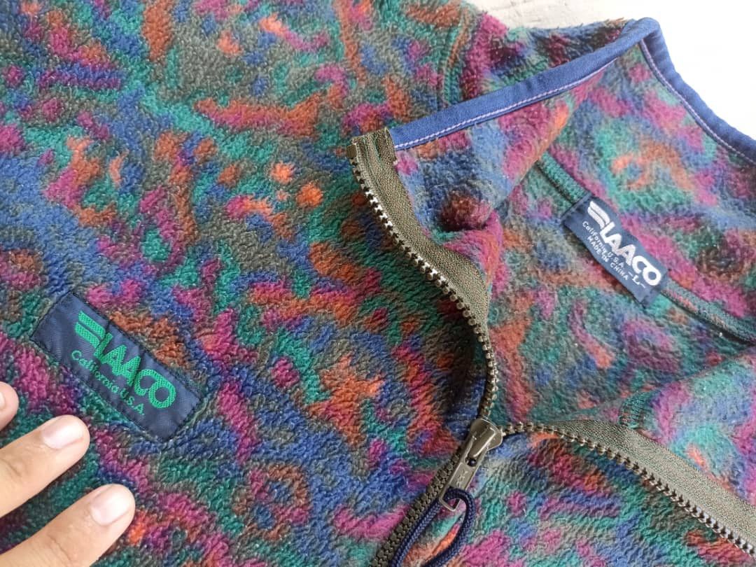 Japanese Brand × Vintage Vintage LAACO Sweatshirt Fleece Half zip Size US L / EU 52-54 / 3 - 7 Thumbnail