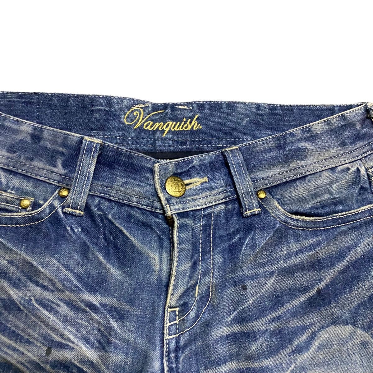 Vanquish Vanquish Gold Mudwash Denim Flare Jeans Size US 30 / EU 46 - 11 Thumbnail