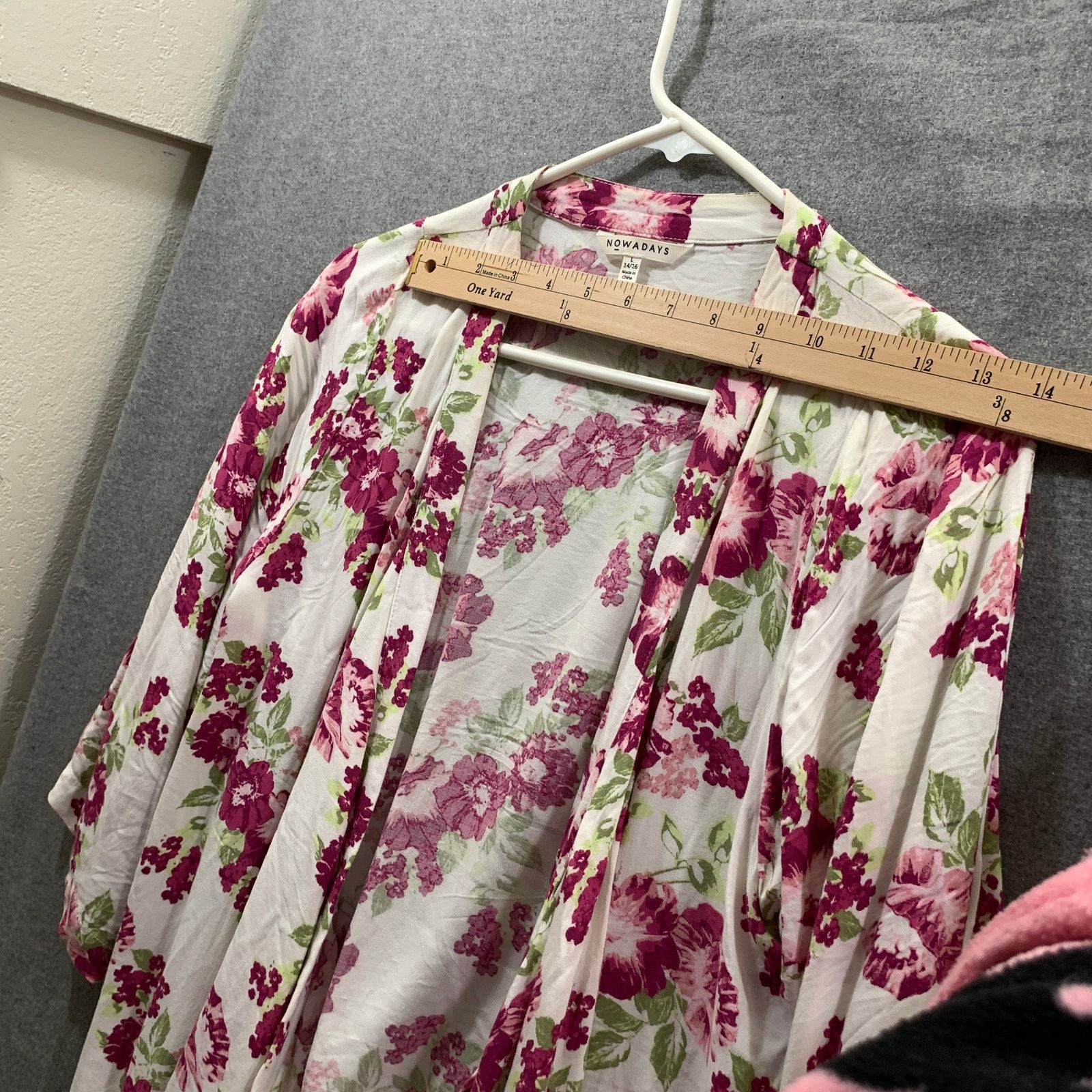 Other NOWADAYS Kimono Floral Print Shirt Women Large Size L / US 10 / IT 46 - 4 Thumbnail