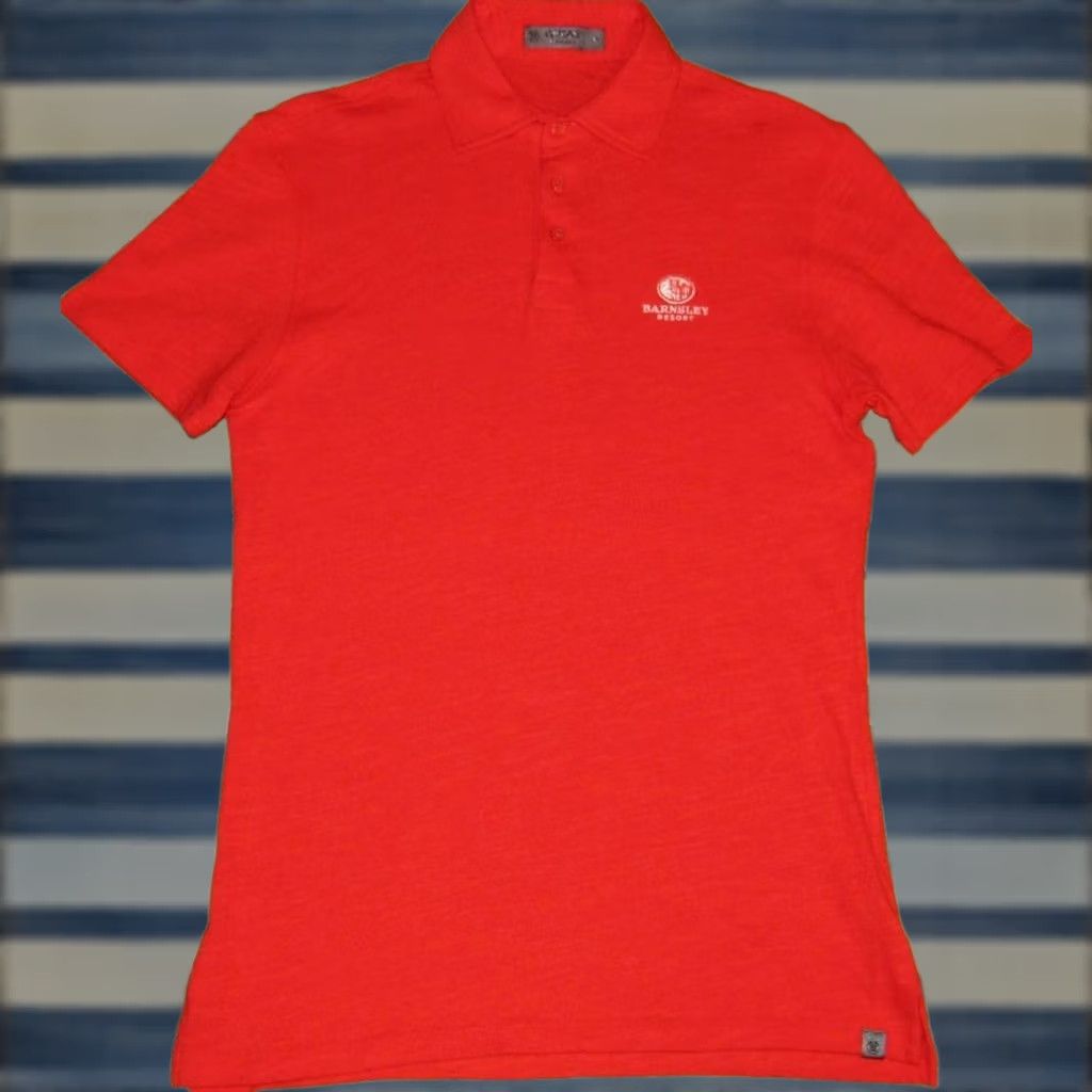 G/FORE G/FORE Poppy Red Clubhouse Slub Cotton Slim Fit Polo Shirt Barnsley Resort M Mens Polo Shirt Size US M / EU 48-50 / 2 - 1 Thumbnail