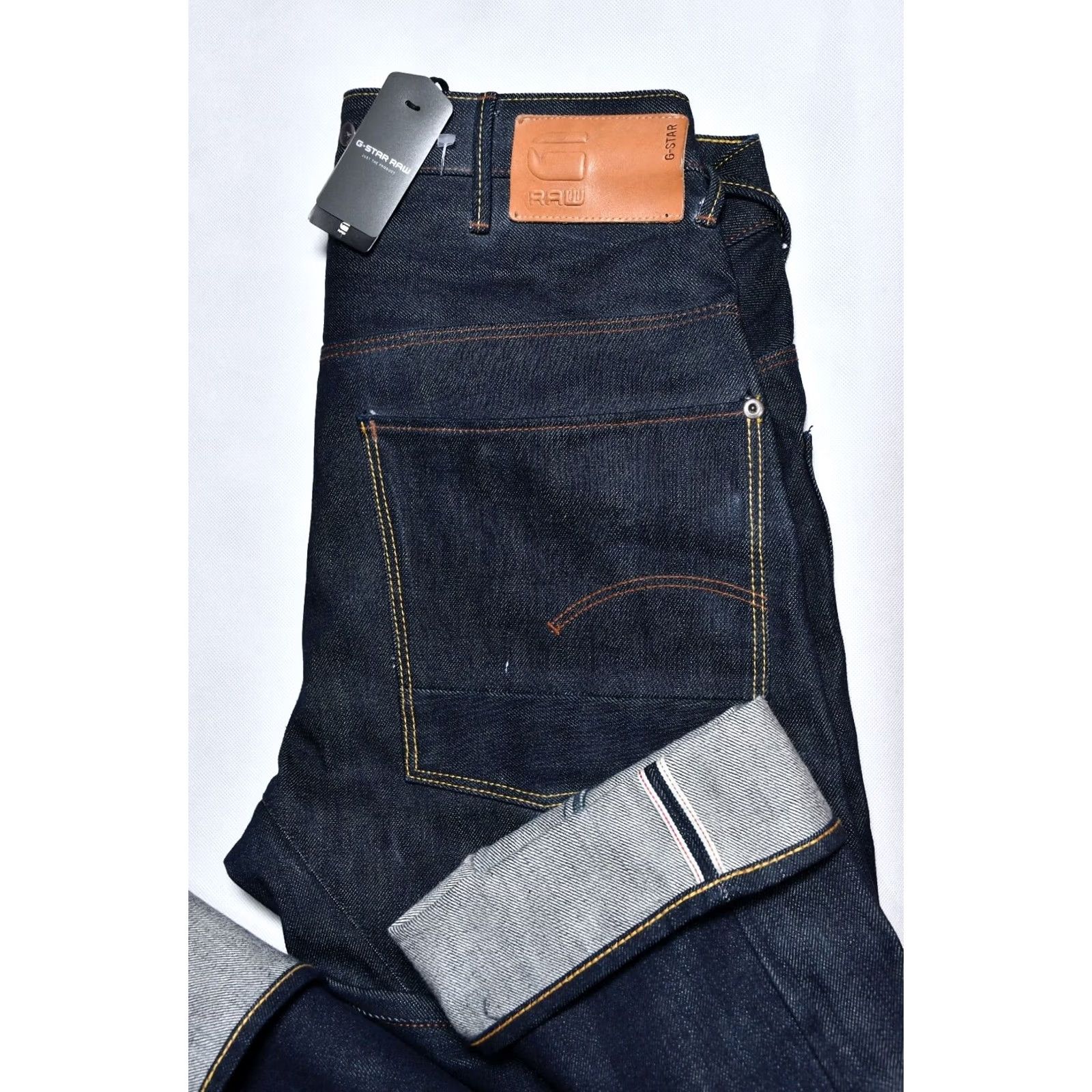 G-Star G-Star Stormer 3D Loose RL Denim Jeans RL 18Oz Rigid Raw W34 L32 Mens Regular Blue 100% Cotton Straight Vintage No Size US 34 / EU 50 - 3 Thumbnail