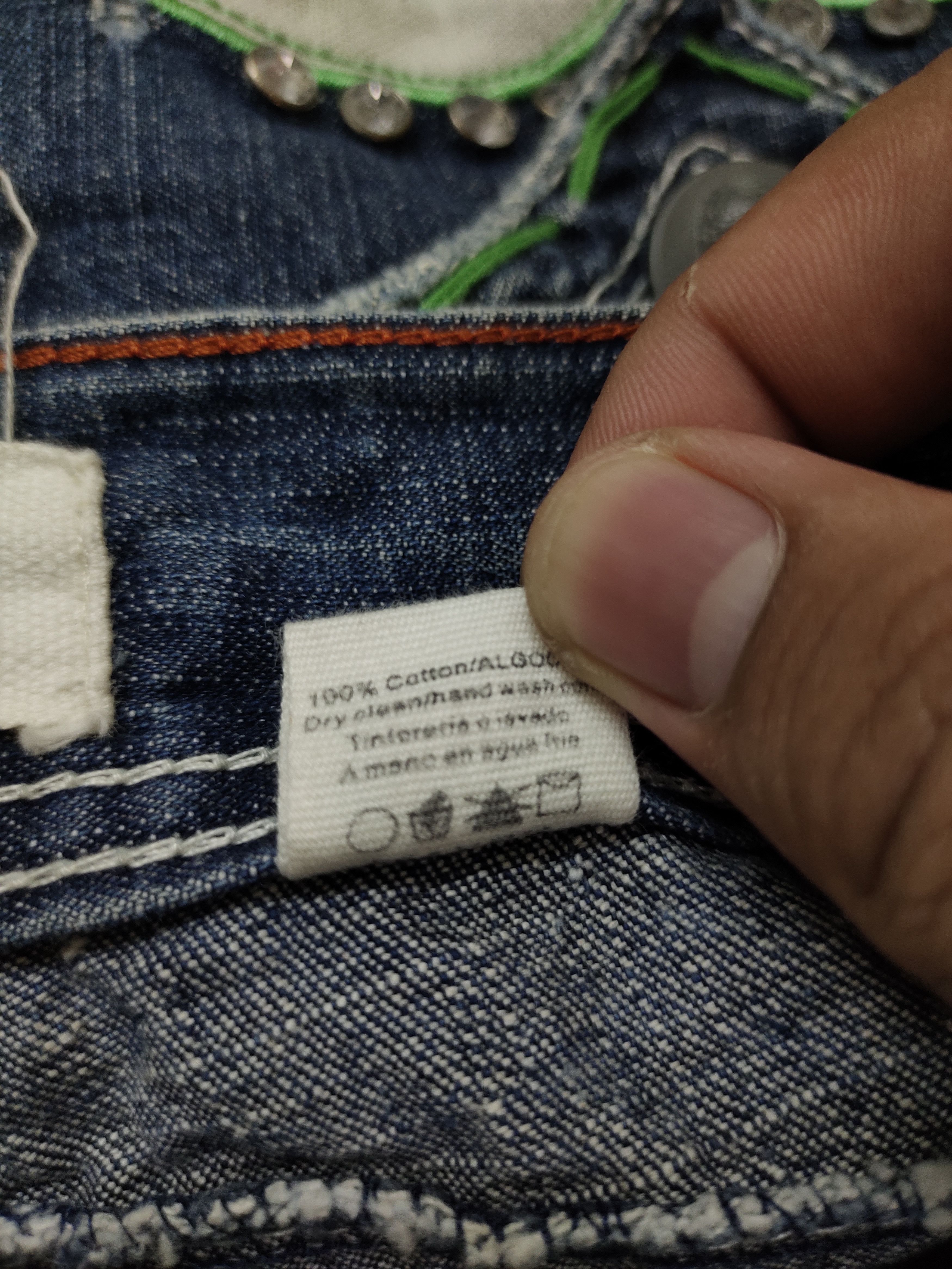 Le Grande Bleu (L.G.B.) Flare Jeans Laguna Beach Denim Boot Cut Chrome Heart Inspire Size US 30 / EU 46 - 8 Thumbnail