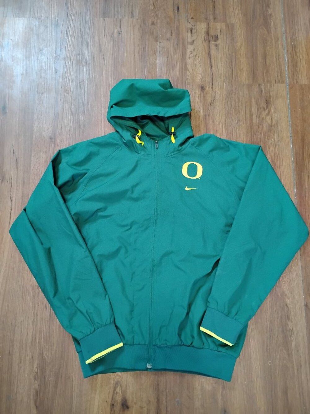 Nike Vintage Nike Oregon Ducks Hooded Windbreaker Jacket Size L / US 10 / IT 46 - 2 Thumbnail