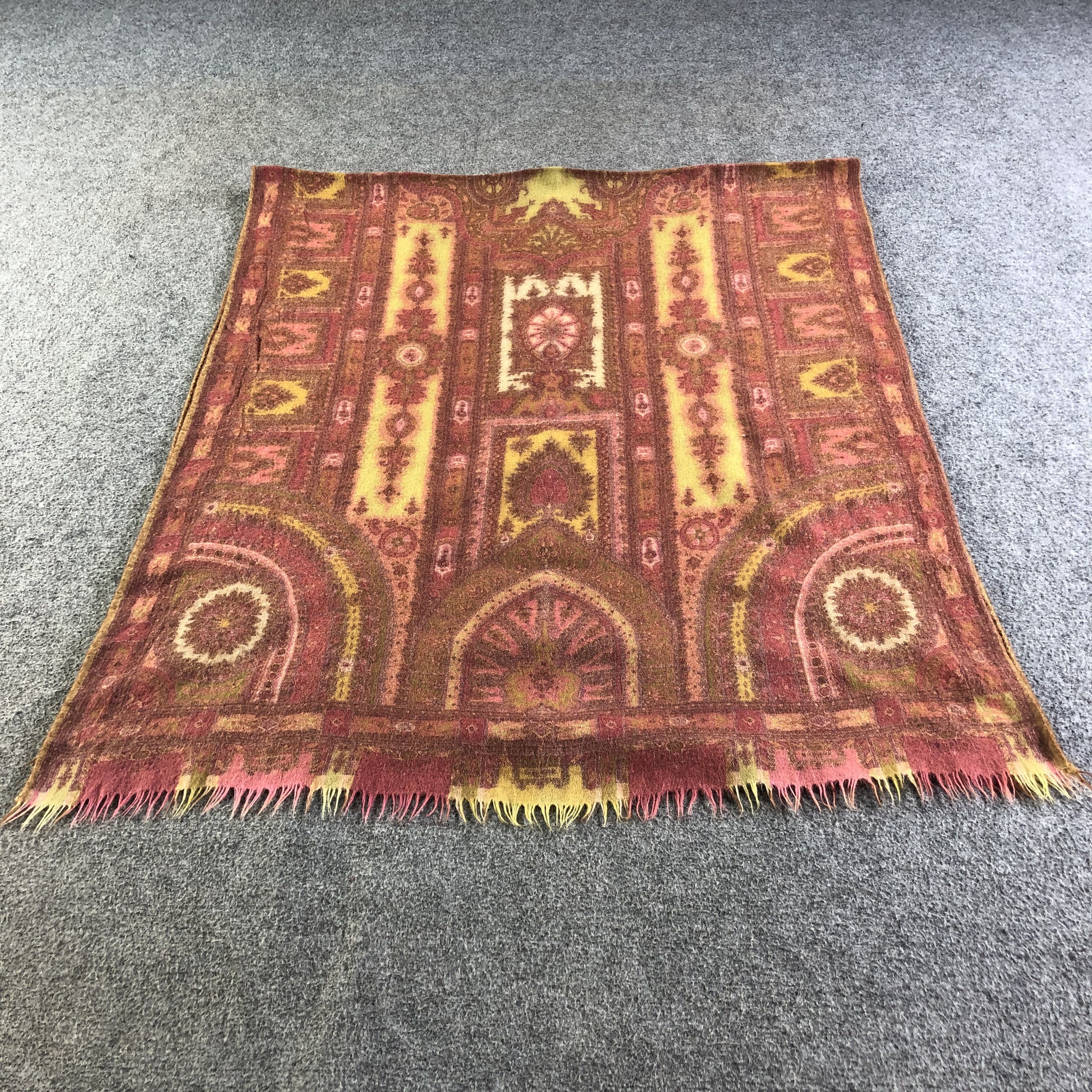 Etro Etro Paisley Wool Scarf Muffler Neckwear Stole V2594 Size ONE SIZE - 2 Thumbnail