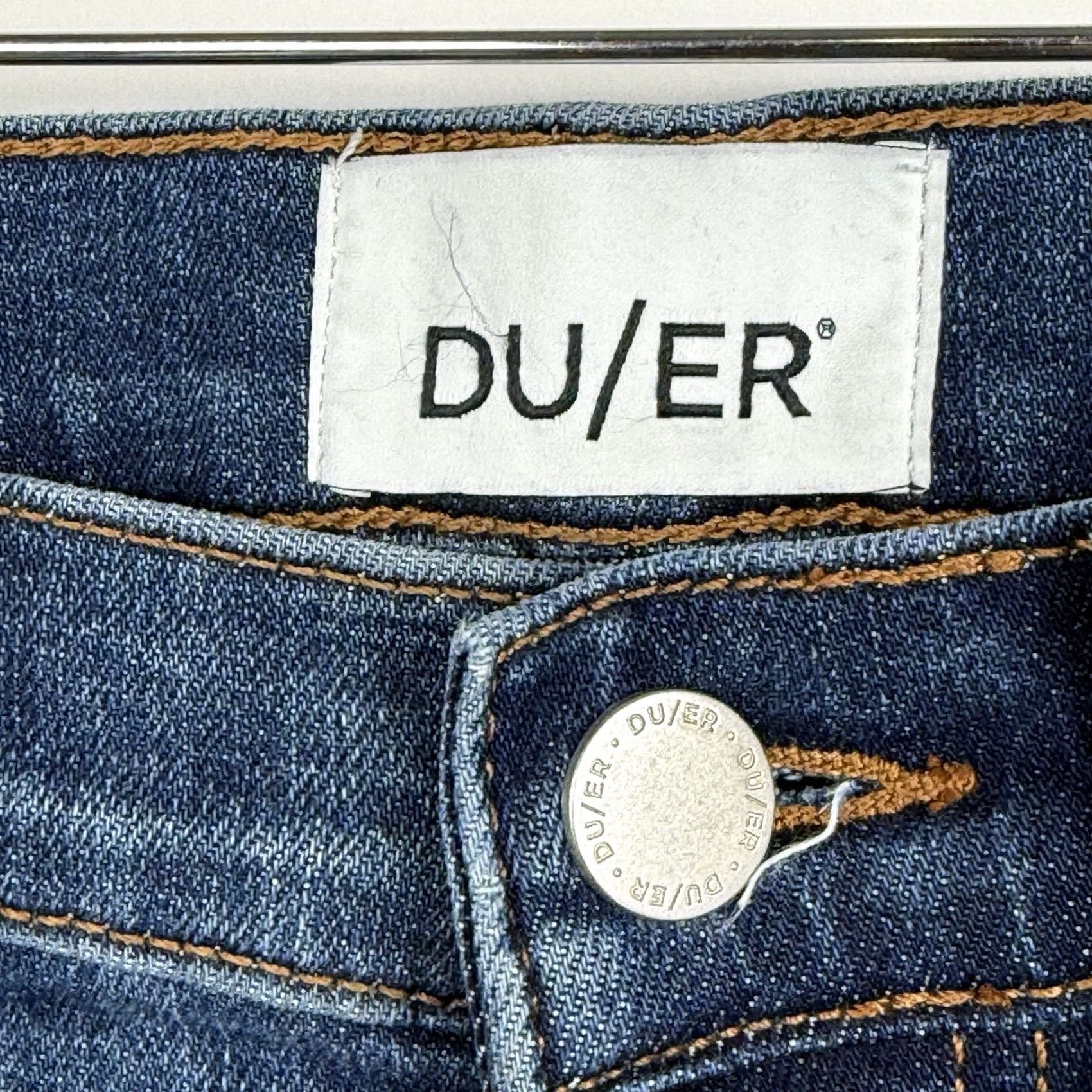 DUER DUER Jeans Womens 28x28 Blue Performance Denim Girlfriend High Rise Straight Regular 28x28 Jeans Mens? No Size 28" / US 6 / IT 42 - 5 Thumbnail
