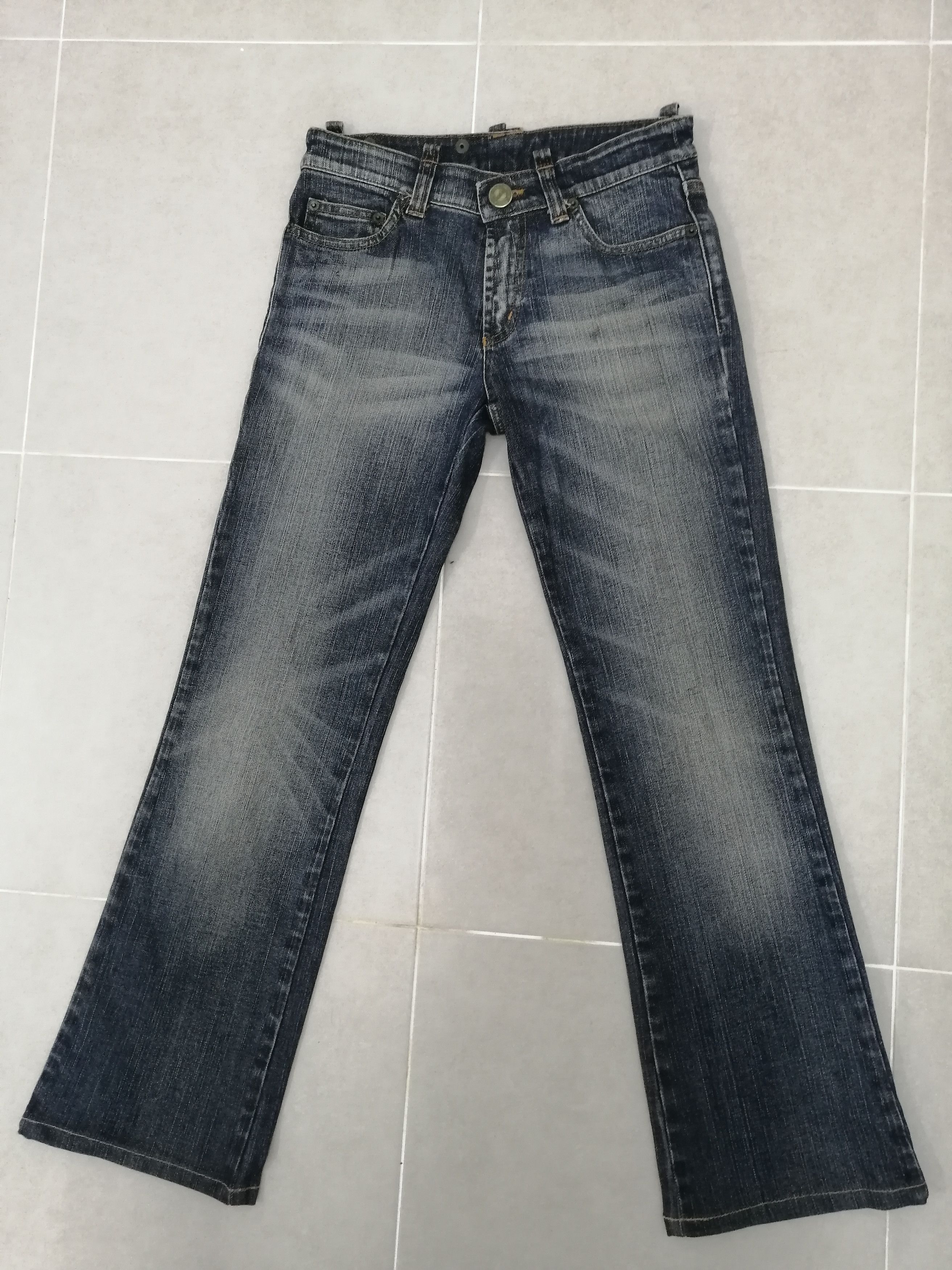 Iceberg Rare Vtg ICEBERG with diamond patch & flower embroidered Size US 28 / EU 44 - 6 Thumbnail
