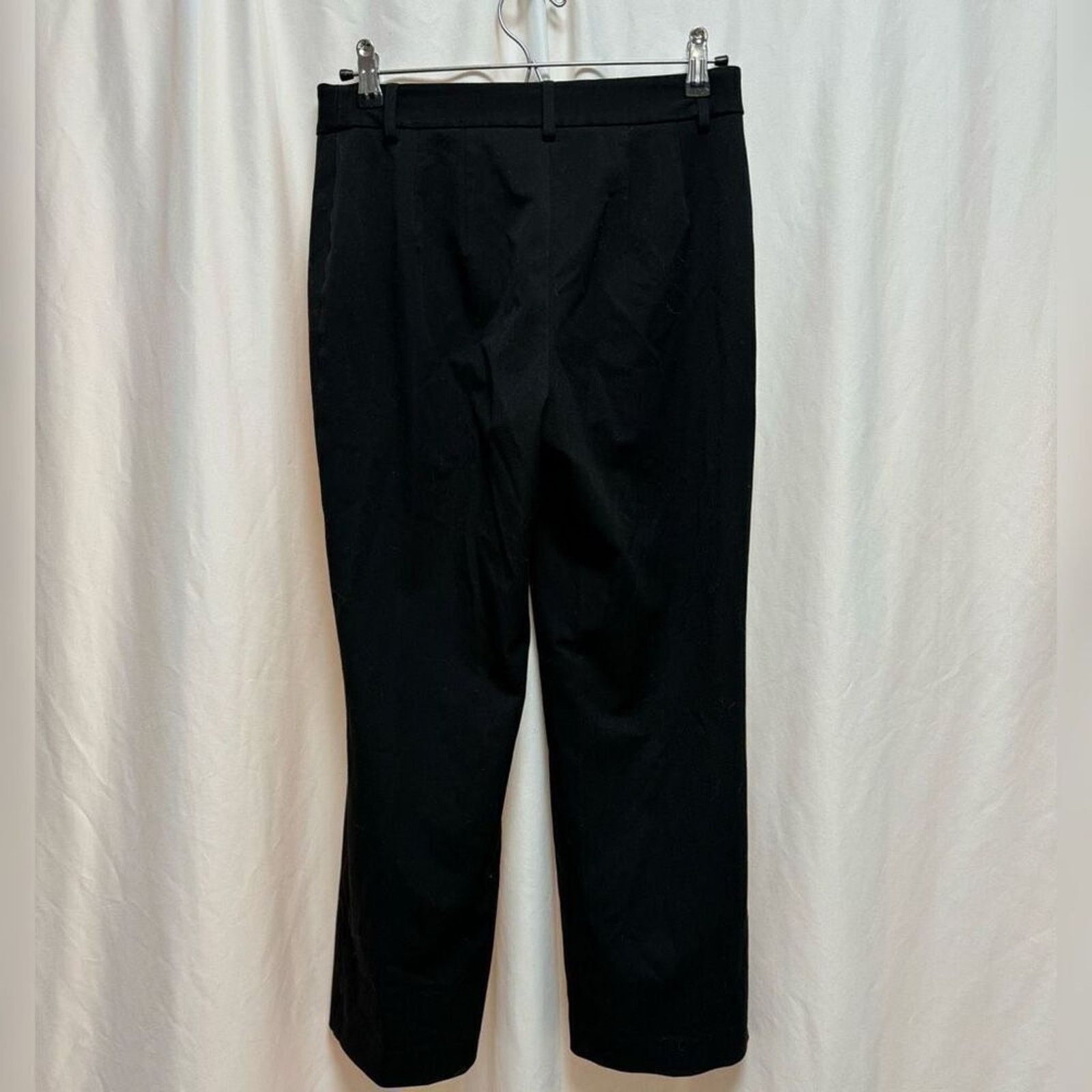 Express Express Black Straight-Leg High-Rise Trousers | Sz 2R Size 26" / US 2 / IT 38 - 3 Thumbnail