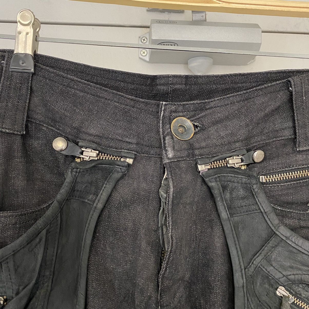 14th Addiction 14th Addiction Holster Hybrid Leather Slim Fit Black Jeans Size US 29 - 7 Thumbnail