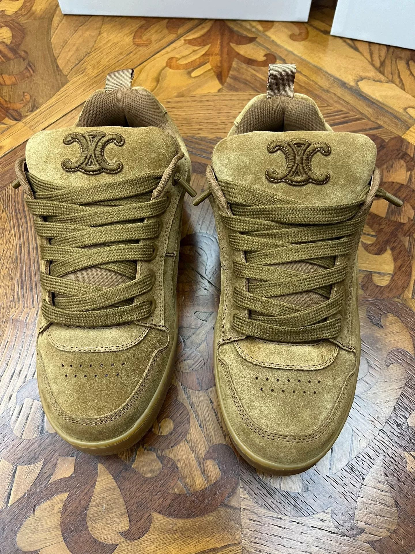 Celine Celine Huntington Low-Top Leather Sneakers Size US 9 / EU 42 - 1 Thumbnail