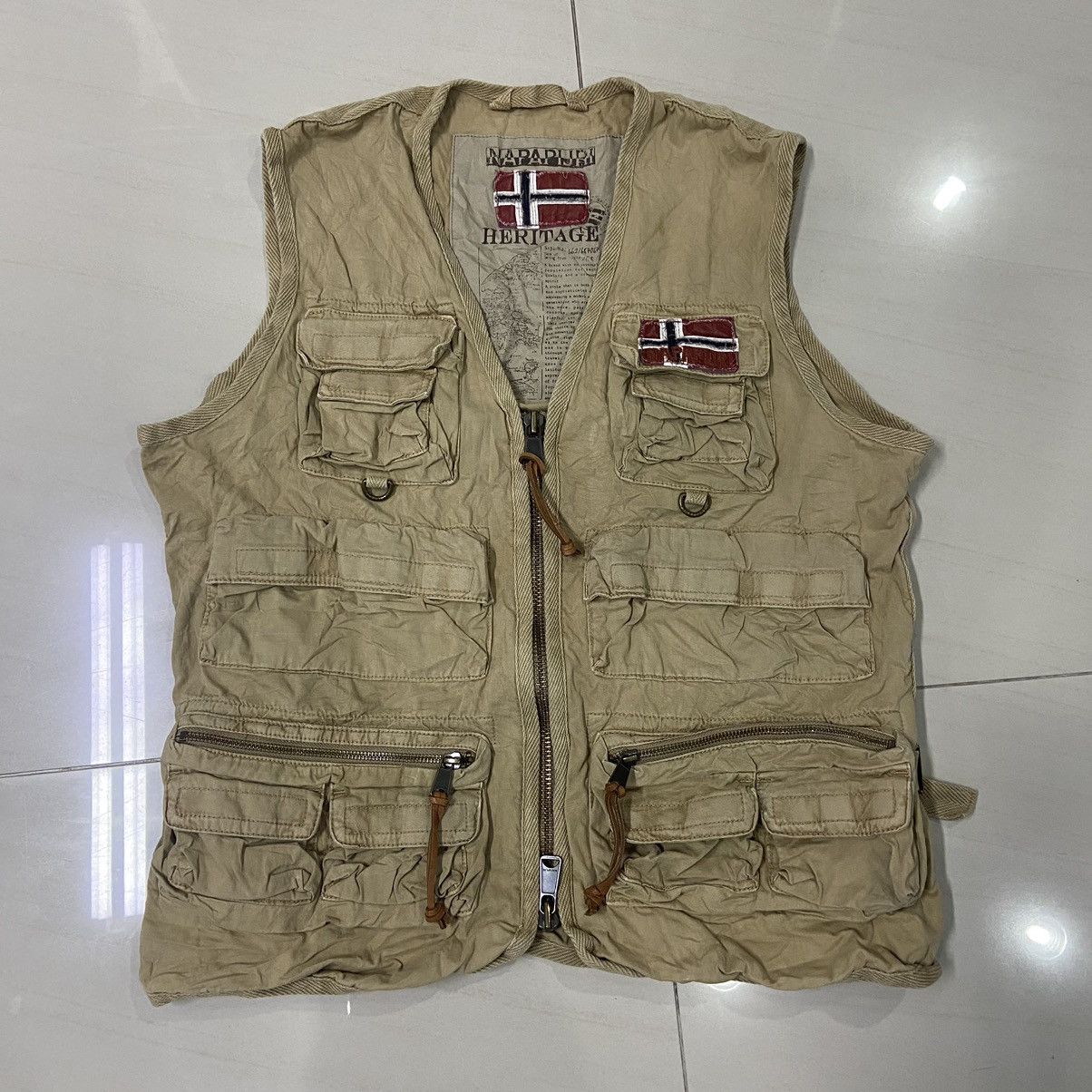 Designer × Napapijri Rare 🔥 Napapijri Tactical Vest MultiPocket Size US L / EU 52-54 / 3 - 1 Thumbnail