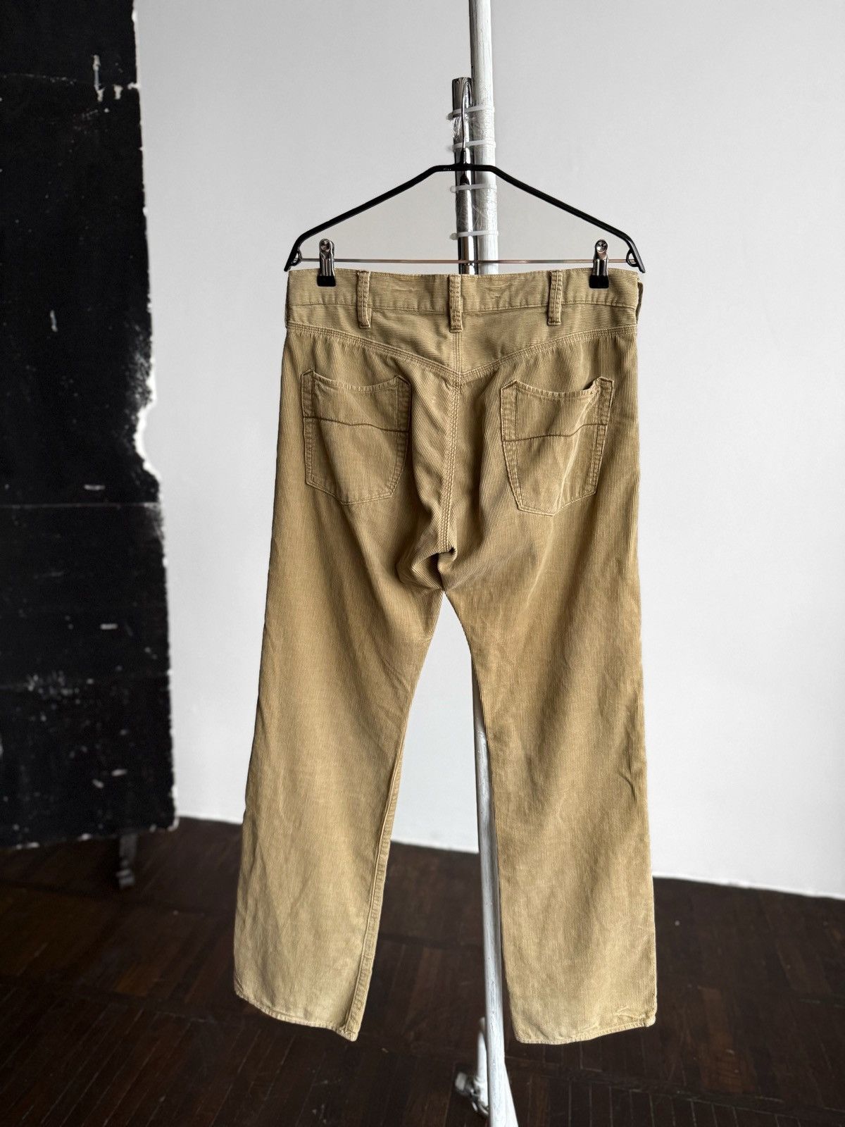 Polo Ralph Lauren Polo Jeans Vintage Mens Beige Corduroy Pants Straight Fit Size US 32 / EU 48 - 2 Thumbnail