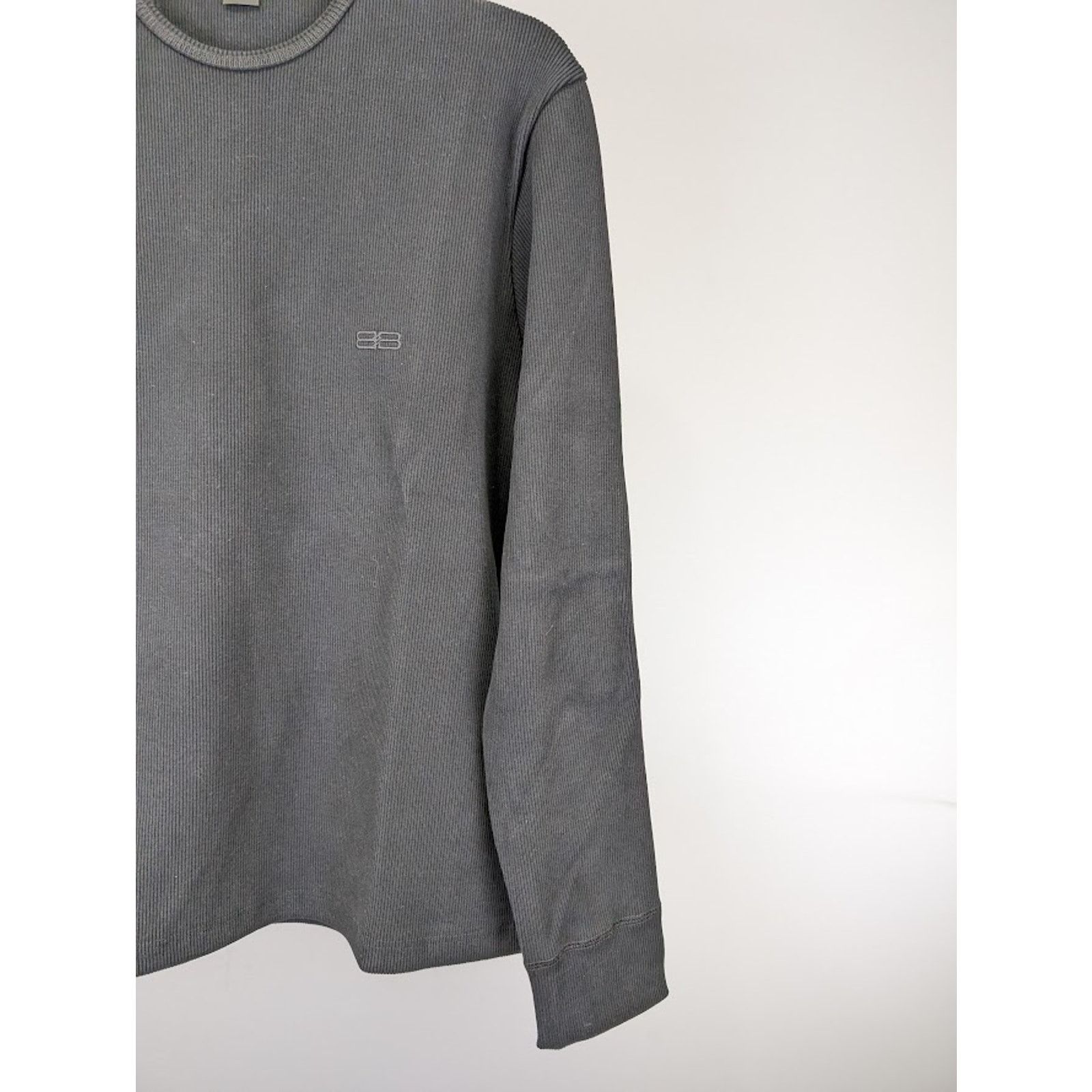 o1rshd1 Ribbed Jersey Stretch E. Long Sleeves Shirt in Black