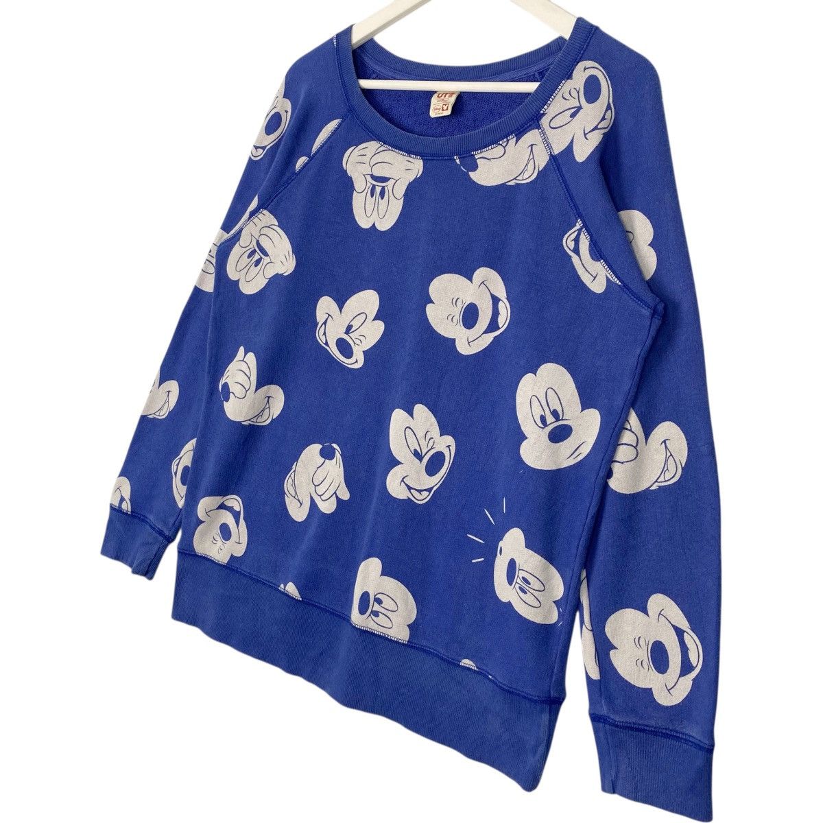 Vintage Vintage Full Print Womens Mickey Mouse Sweat Crewneck Blue Size XL / US 12-14 / IT 48-50 - 2 Thumbnail