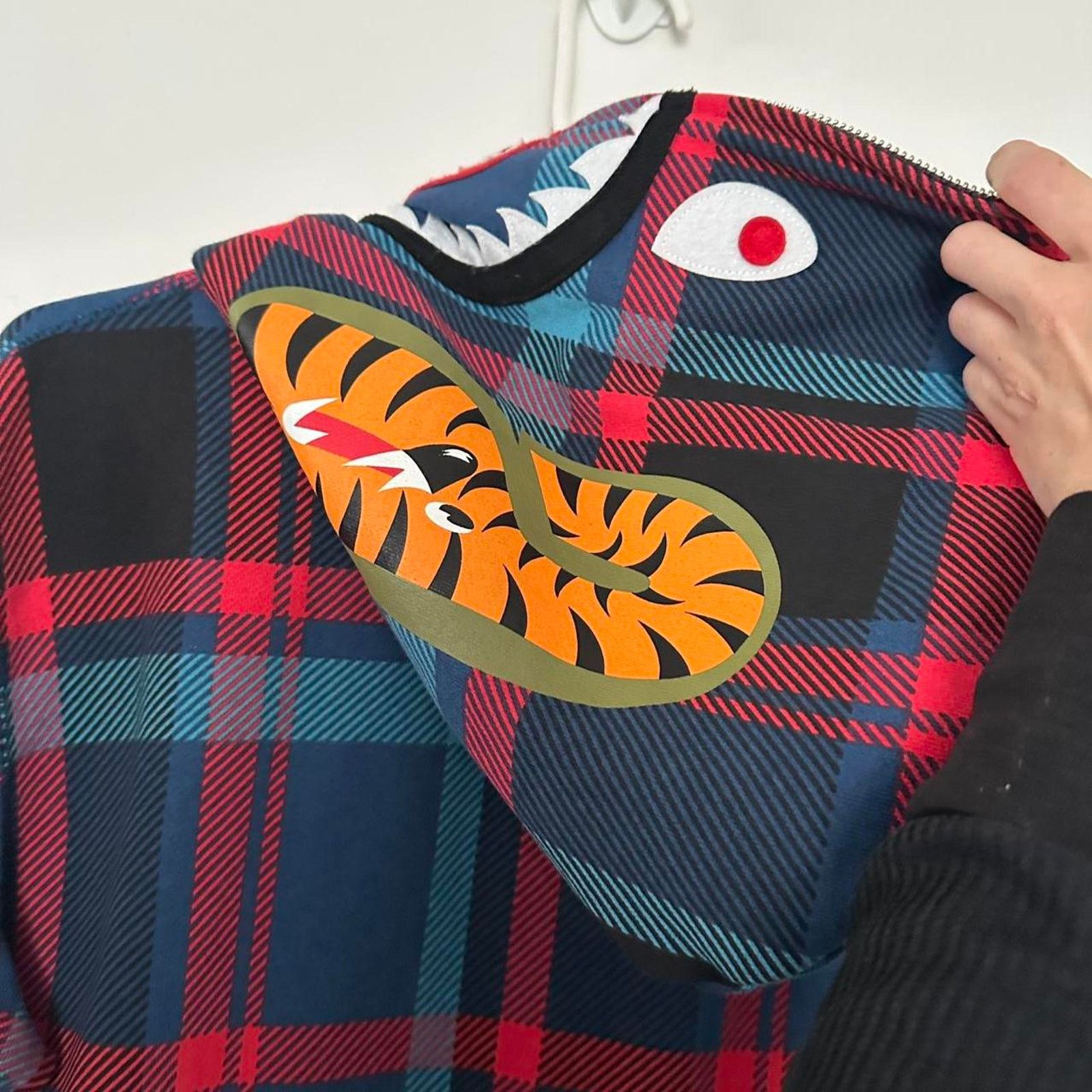 Bape BAPE Check Shark Full Zip Hoodie Jacket A Bathing Ape size S Size US S / EU 44-46 / 1 - 4 Thumbnail