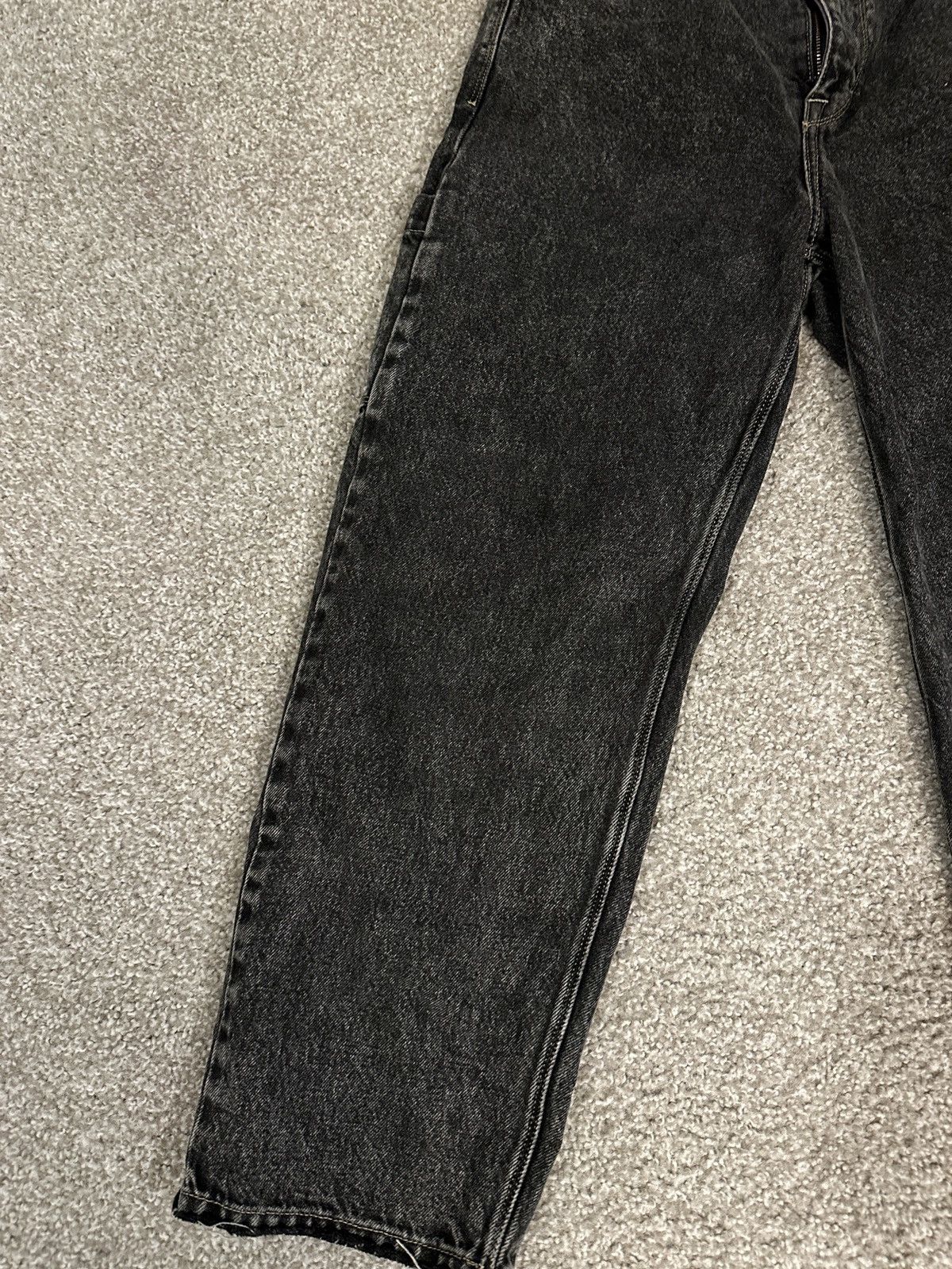 Volcom Volcom Solver Jeans Men's W30 x L31 Black Straight Skater Size US 30 / EU 46 - 2 Thumbnail